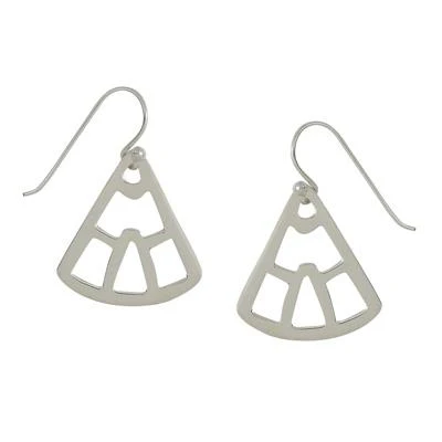 Home Naj Sterling Silver Wire Earrings - Image 2