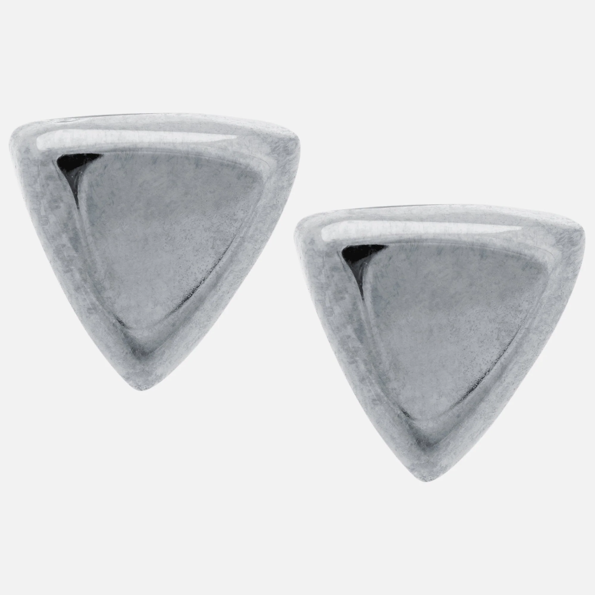 Sterling Silver Triangle Earrings - Image 2