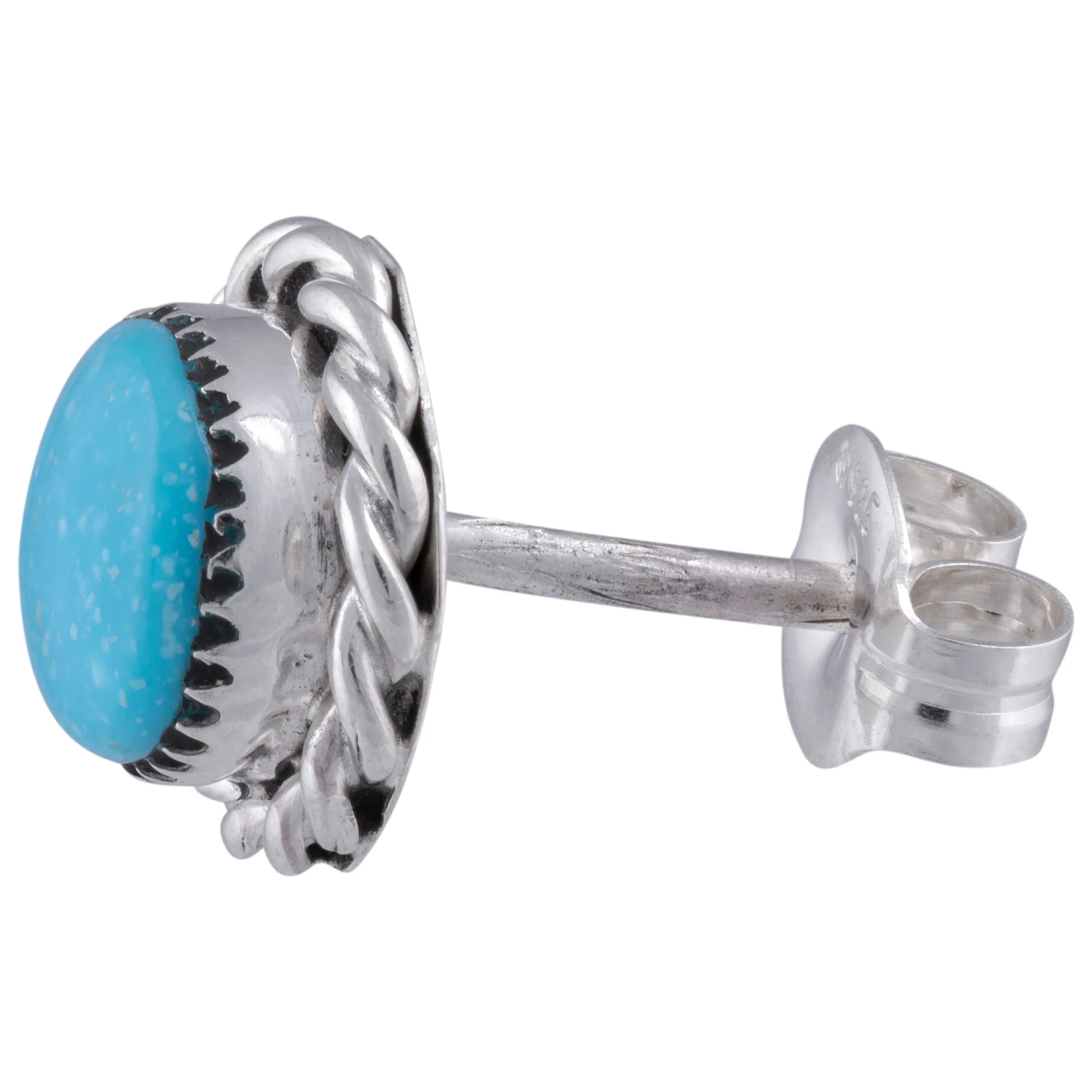 Sterling Zuni Twisted Post Earrings - Image 2