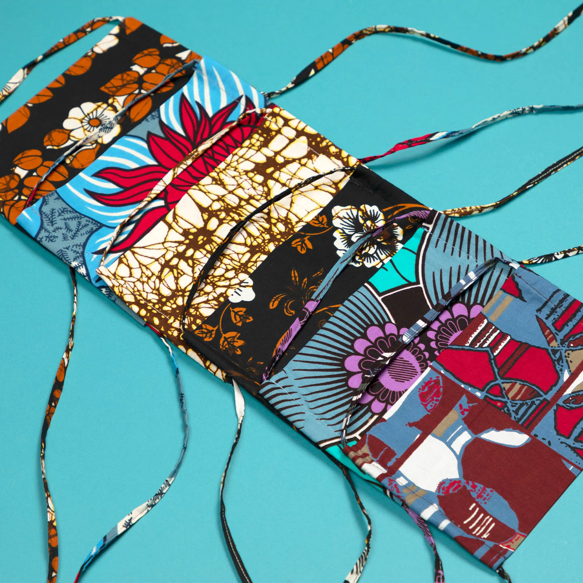 Colorful Kitenge Cotton Tie-back Face Mask - Image 10