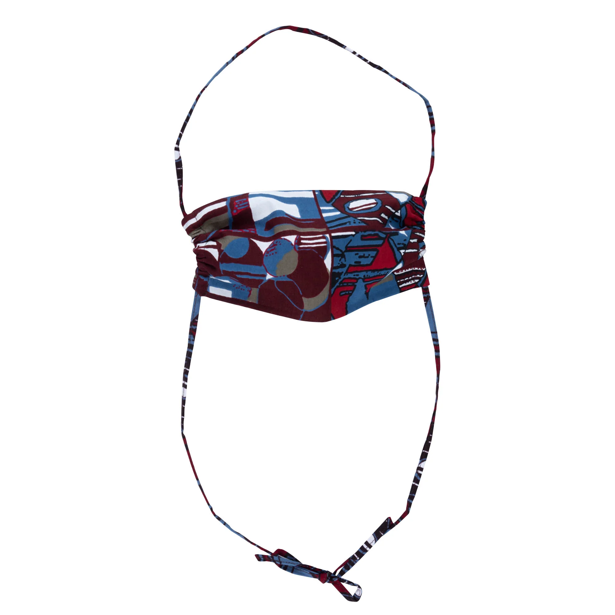 Colorful Kitenge Cotton Tie-back Face Mask - Image 9