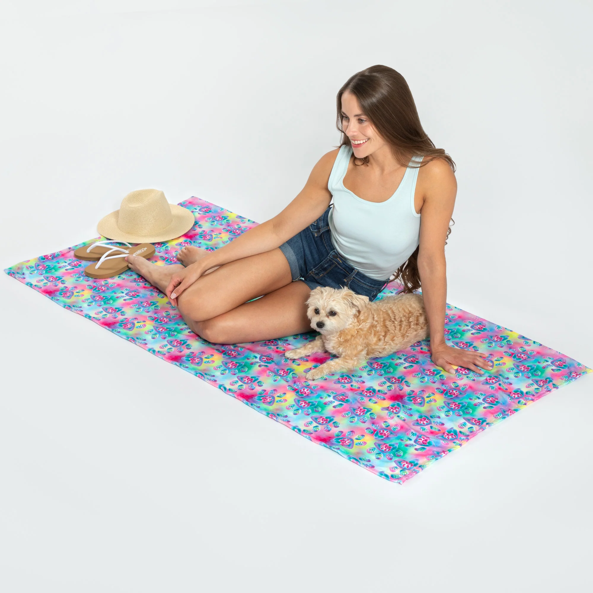 Paw Print Oversized Beach Towel - Image 14