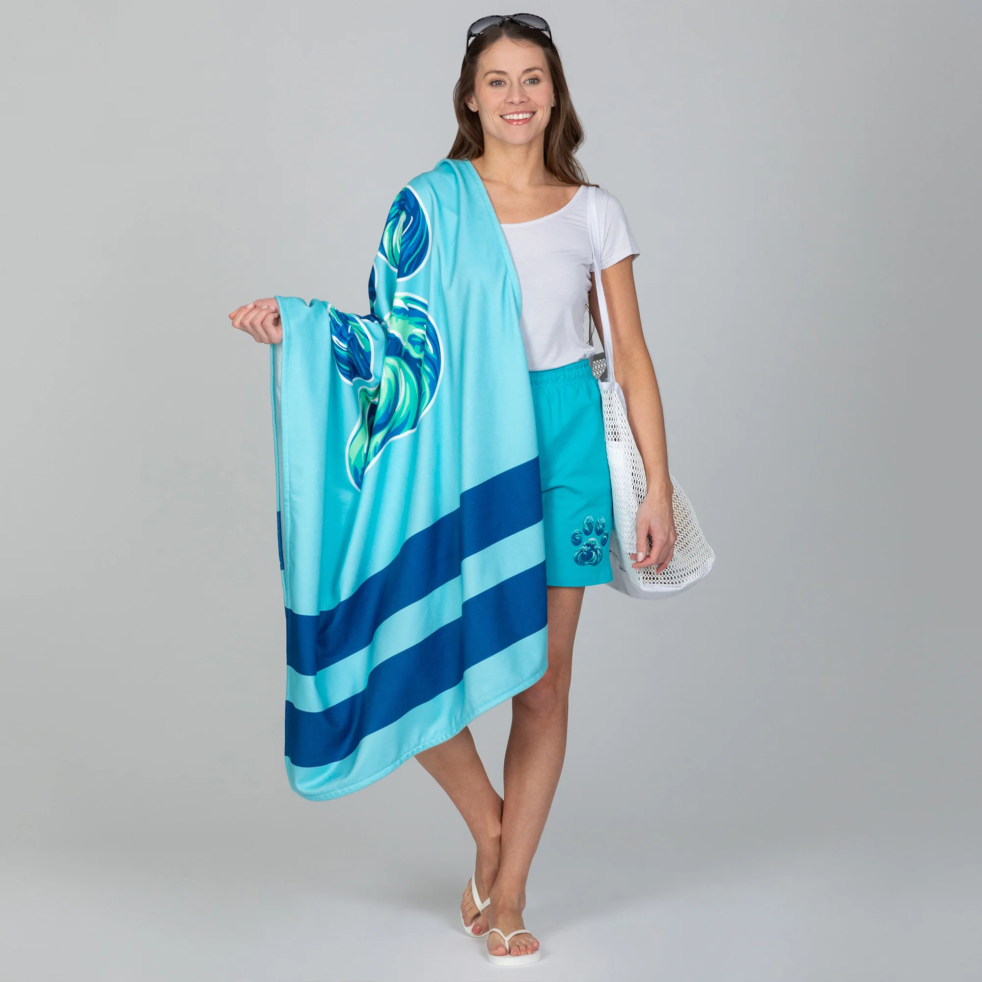 Paw Print Oversized Beach Towel - Image 27