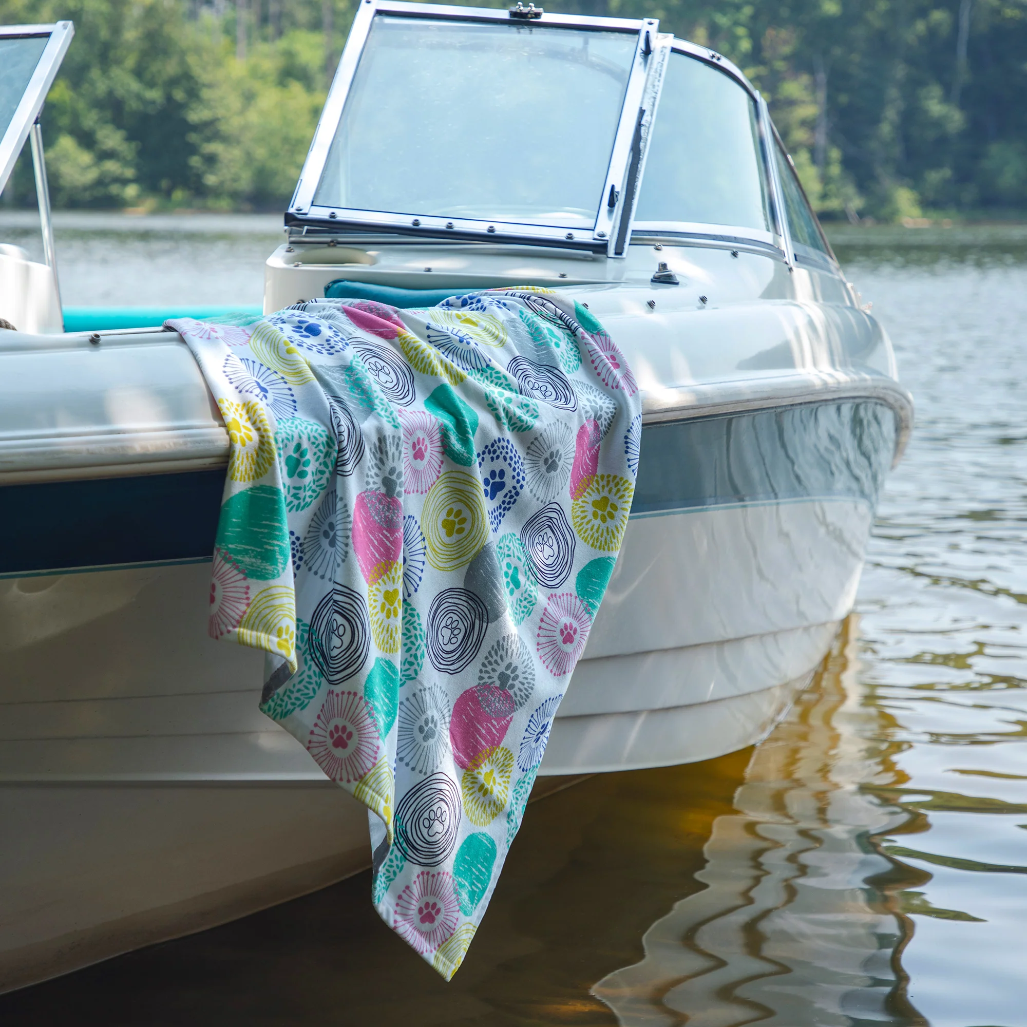 Paw Print Oversized Beach Towel - Image 3