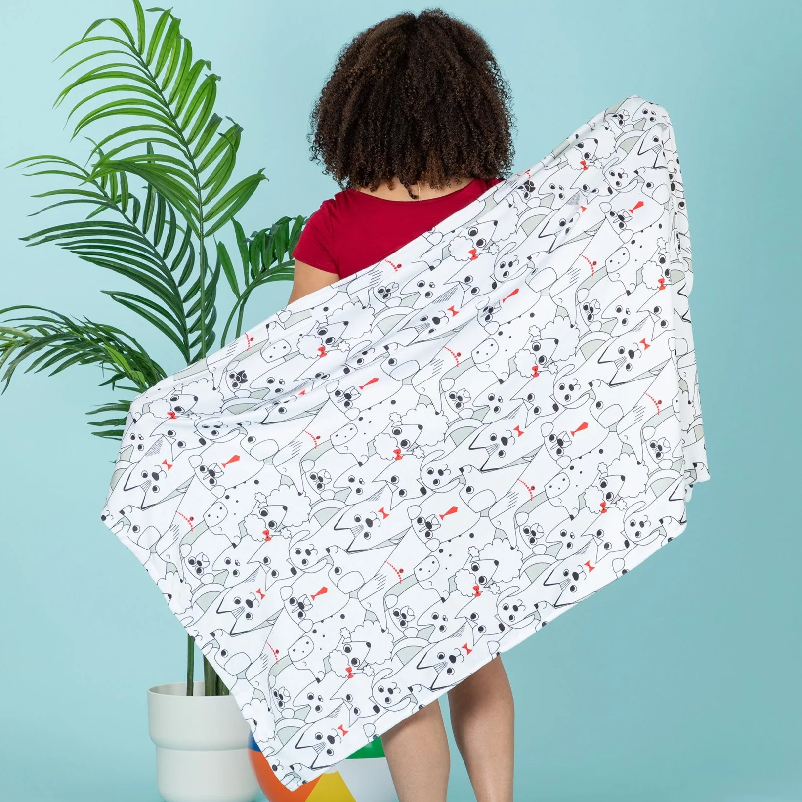 Paw Print Oversized Beach Towel - Image 32