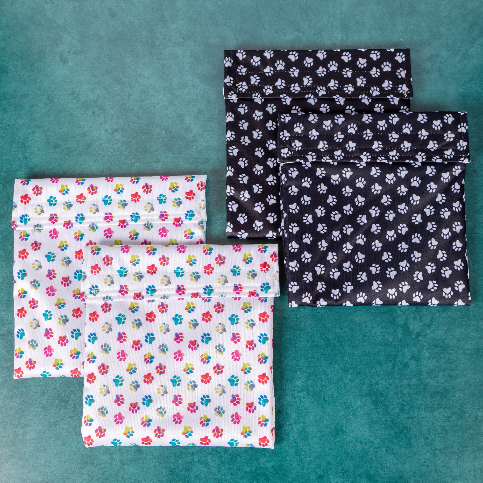 Paw Print Reusable Snack Pouch - Set of 2 - Image 12