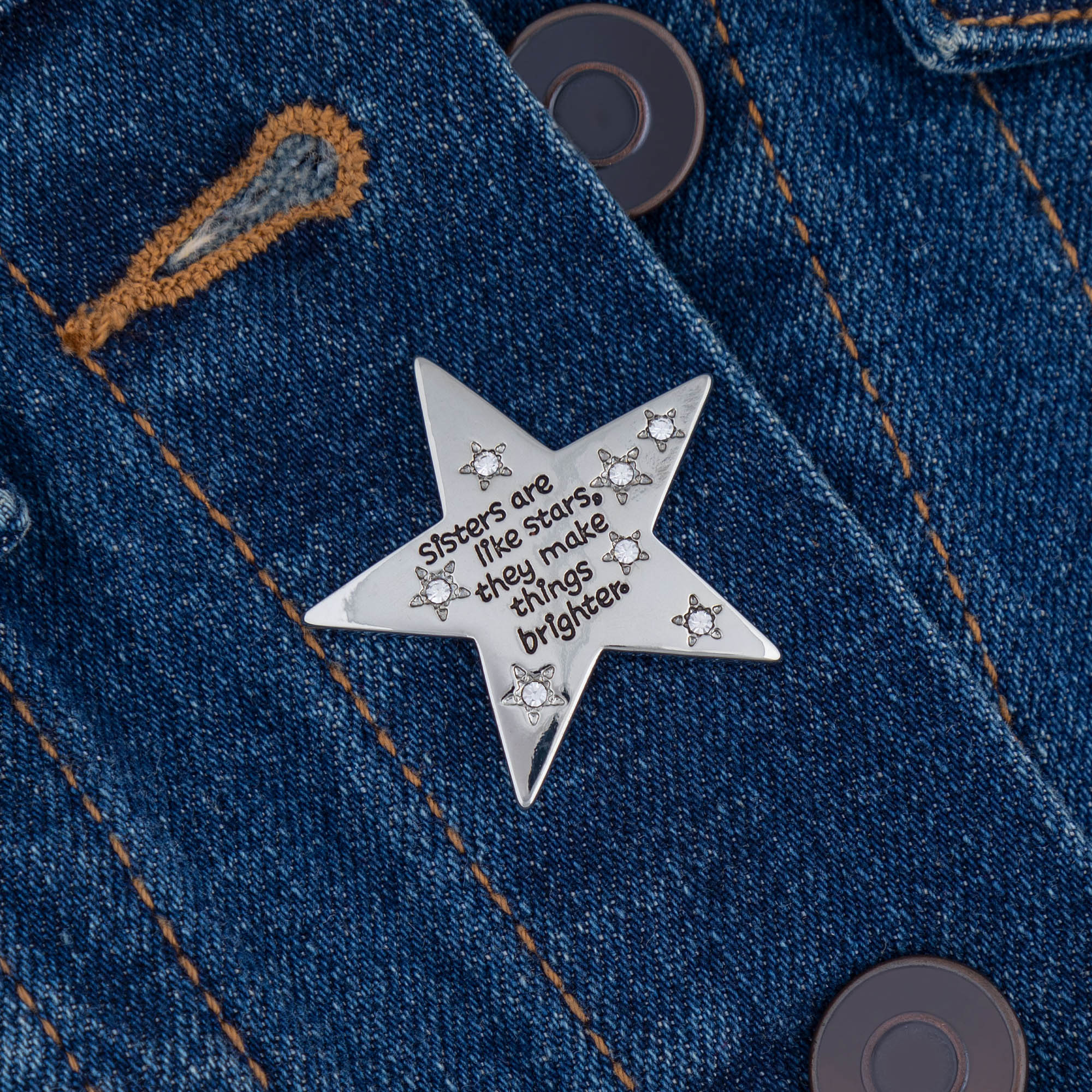 Sisters are Like Stars Pin - Image 4