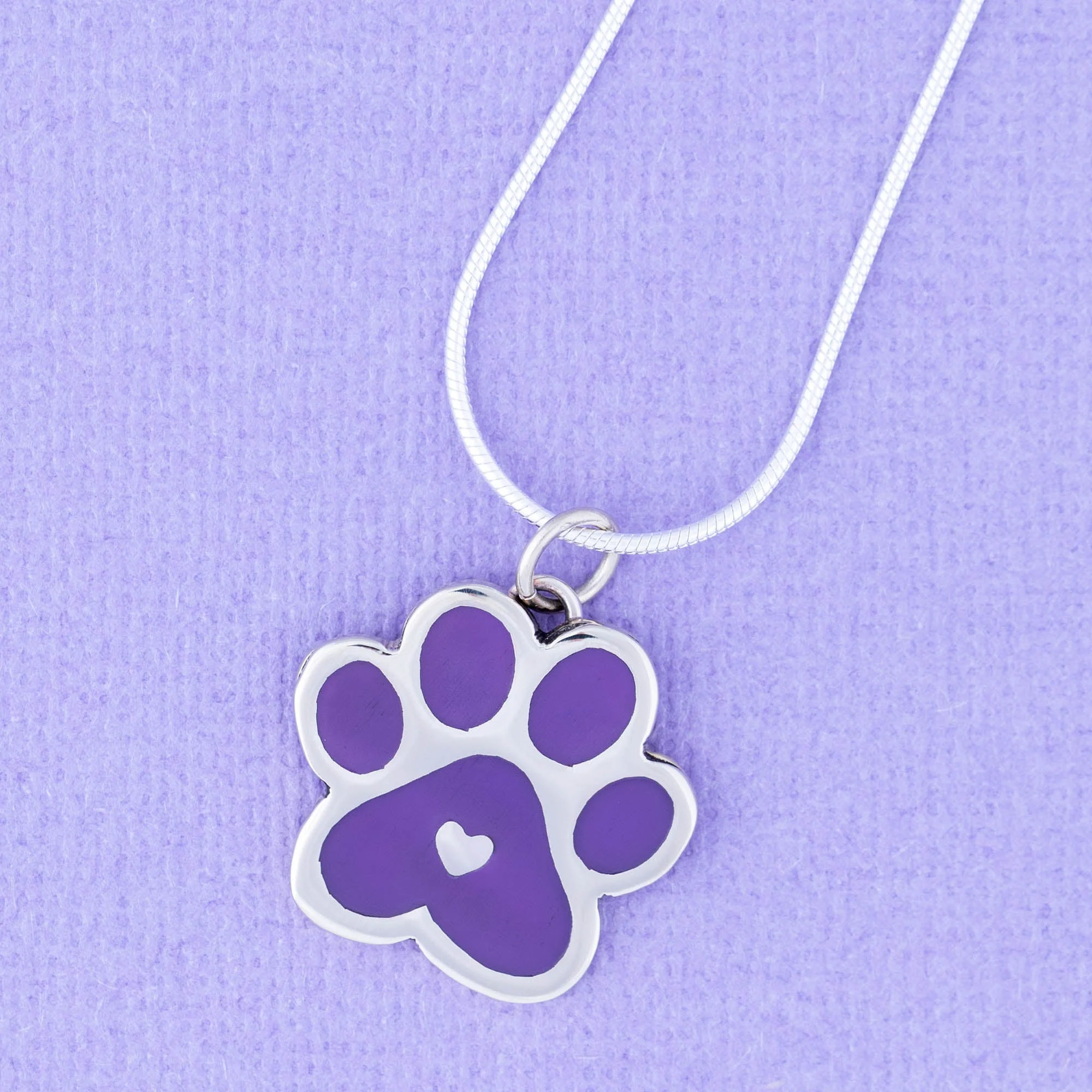 Paw Print Beats In My Heart Necklace - Image 3