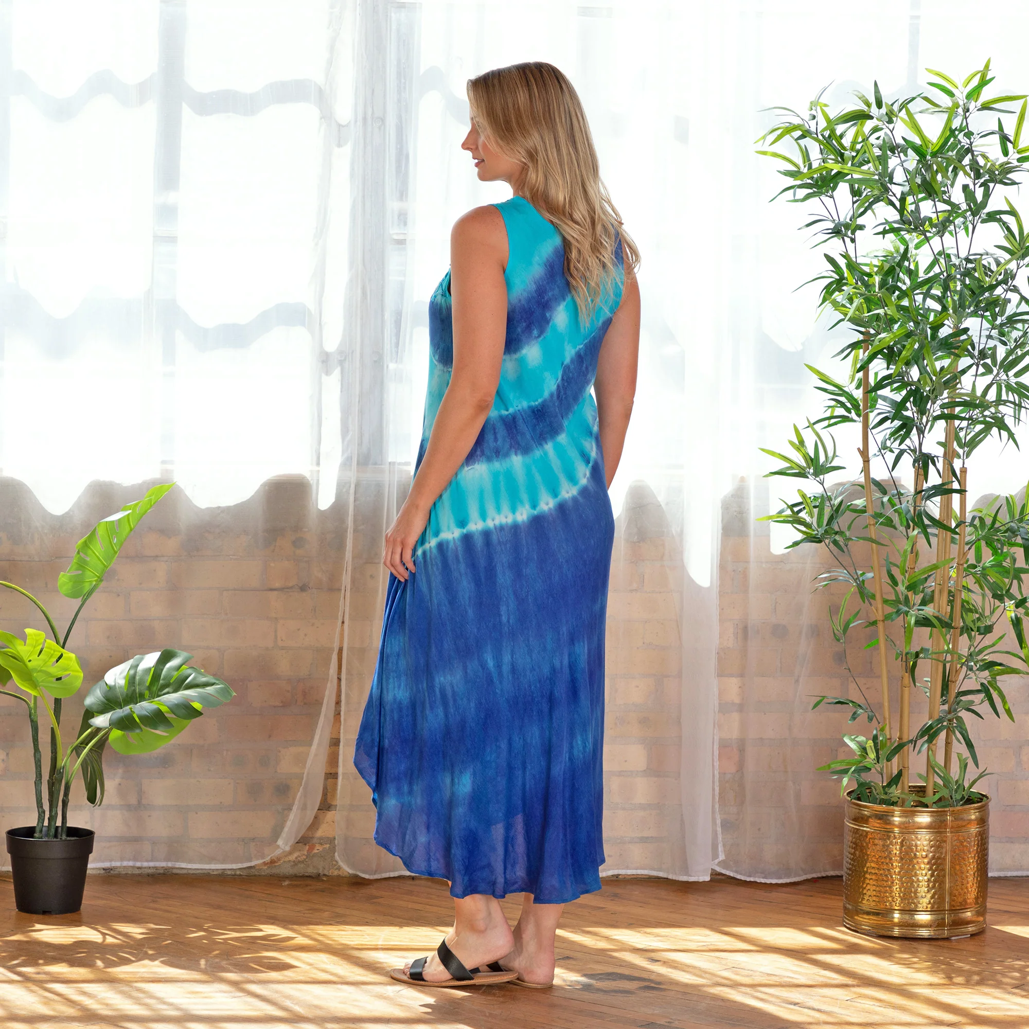 Just My Stripe Tie-Dye Long Dress | Fair Trade - Image 18