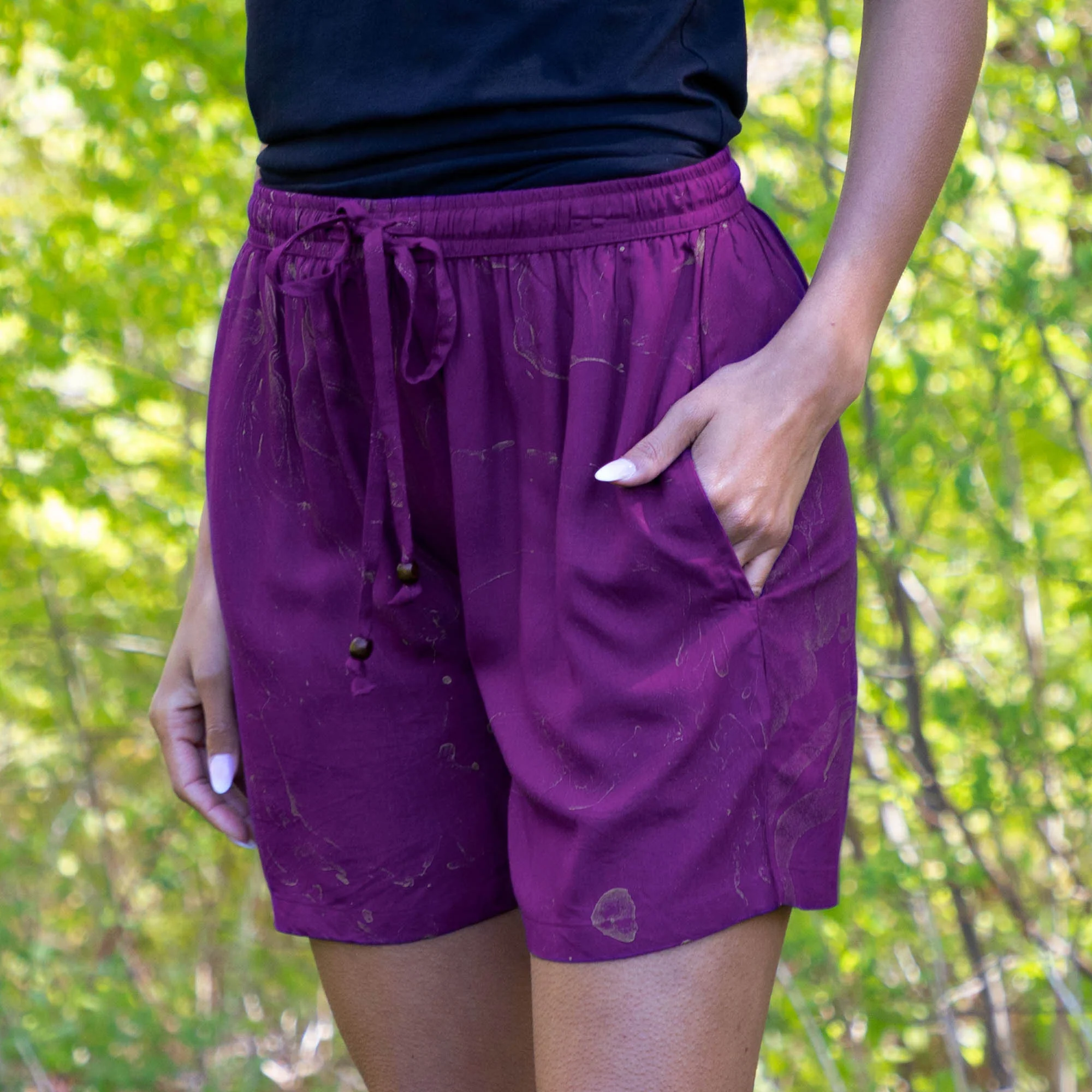 Perfectly Content Marble Shorts - Image 6