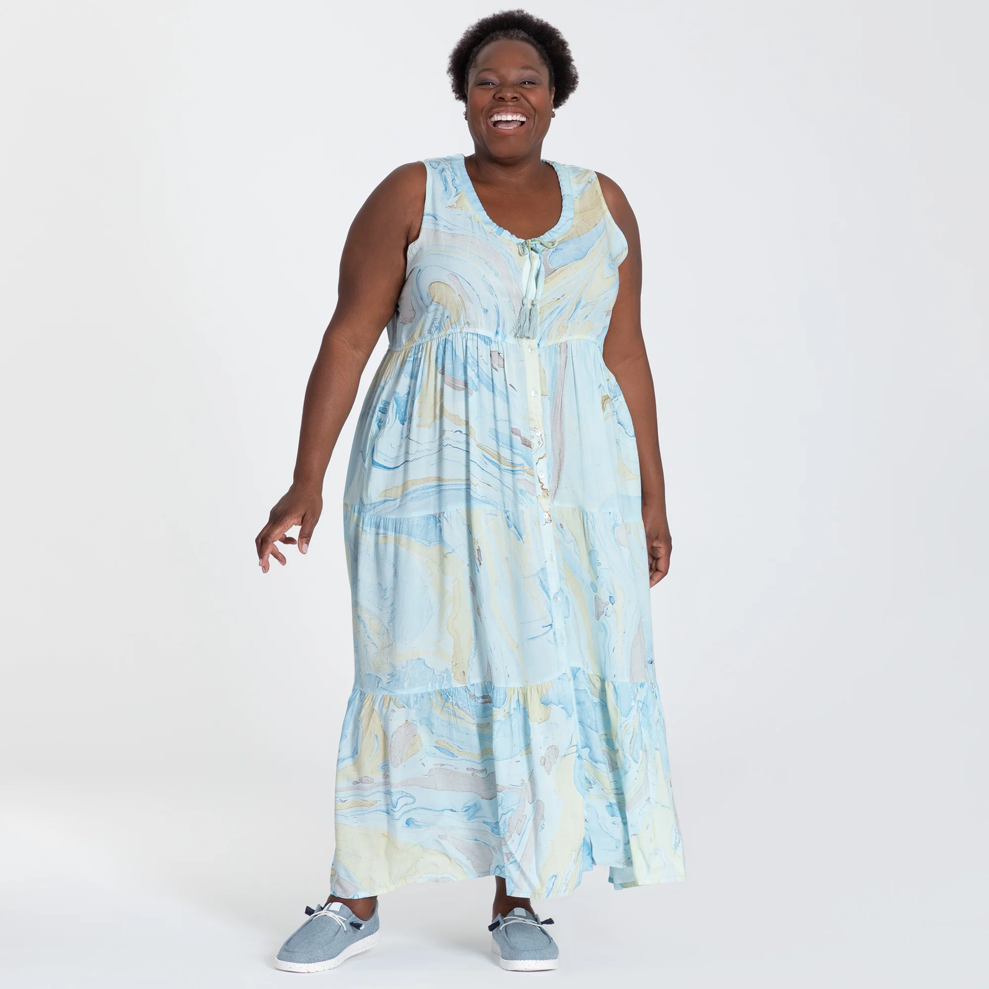 Saltwater Swirl Long Dress - Image 8