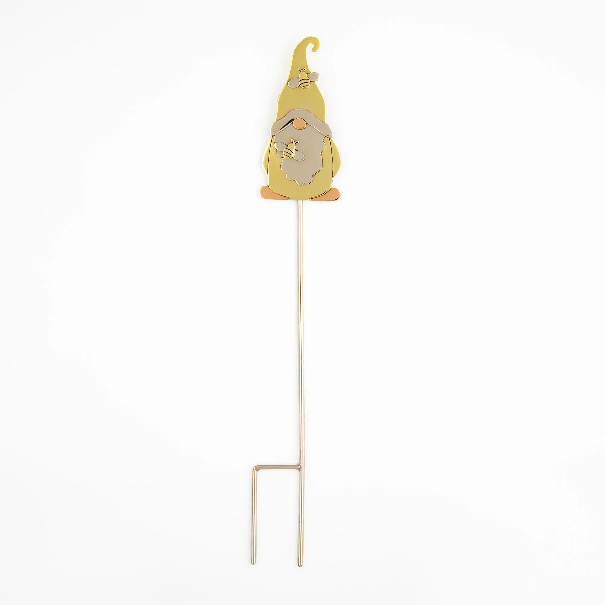 Cute Gnome Mixed Metal Plant Stake - Image 9