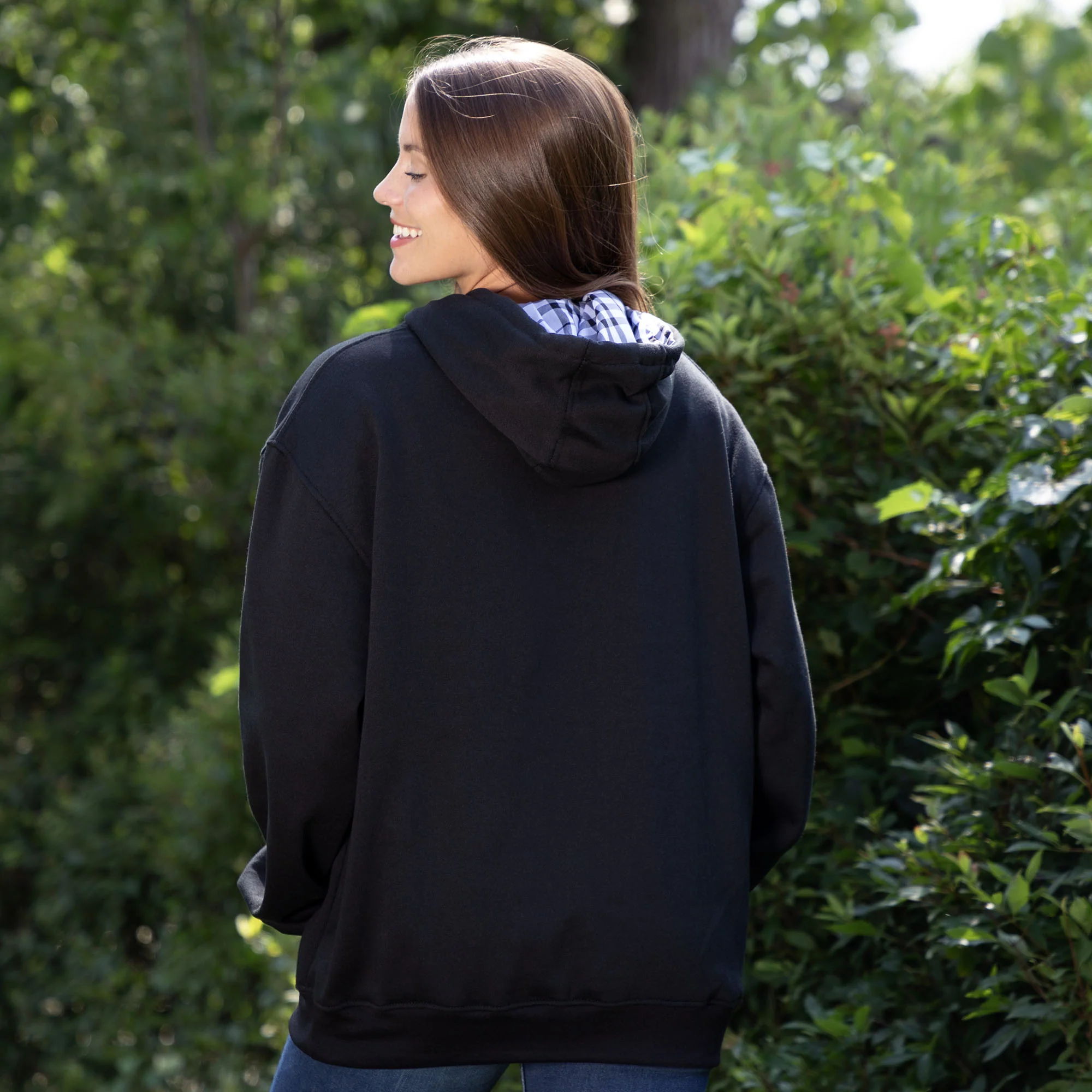 Plaid Love & Paw Hooded Sweatshirt - Image 18