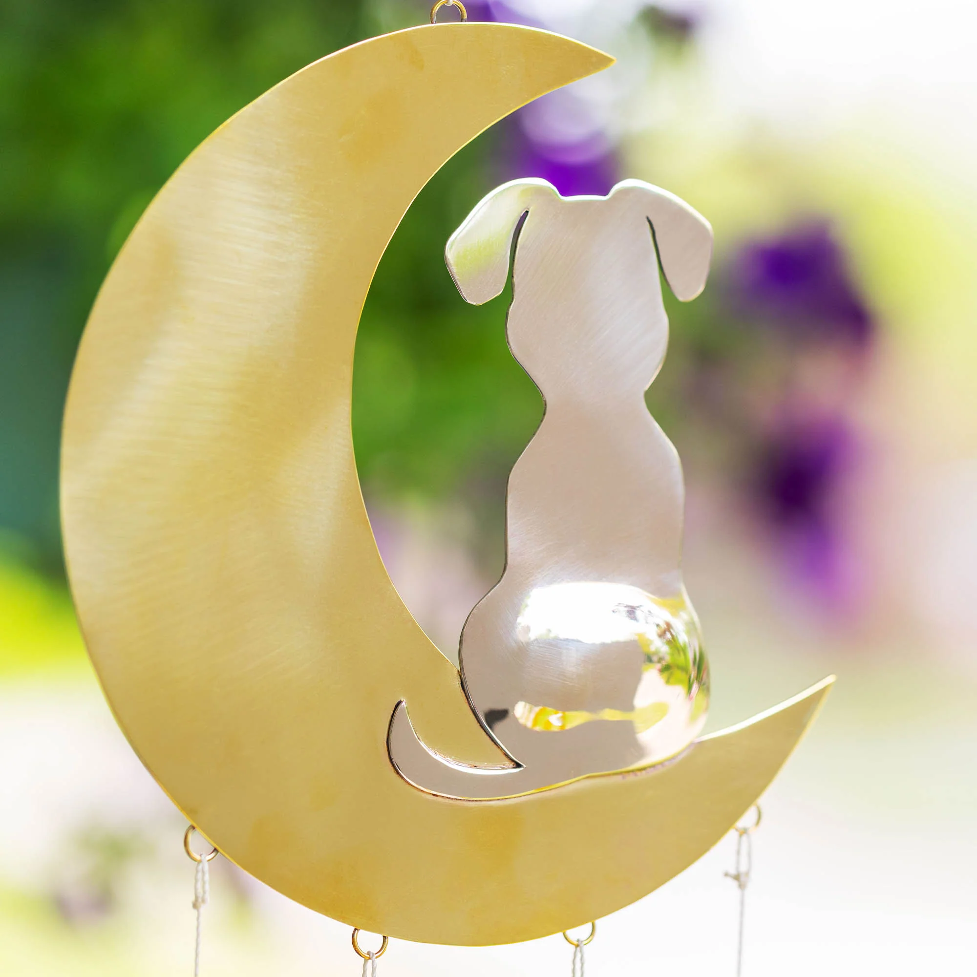 Moonlight Dog Mixed Metal Wind Chime - Image 2