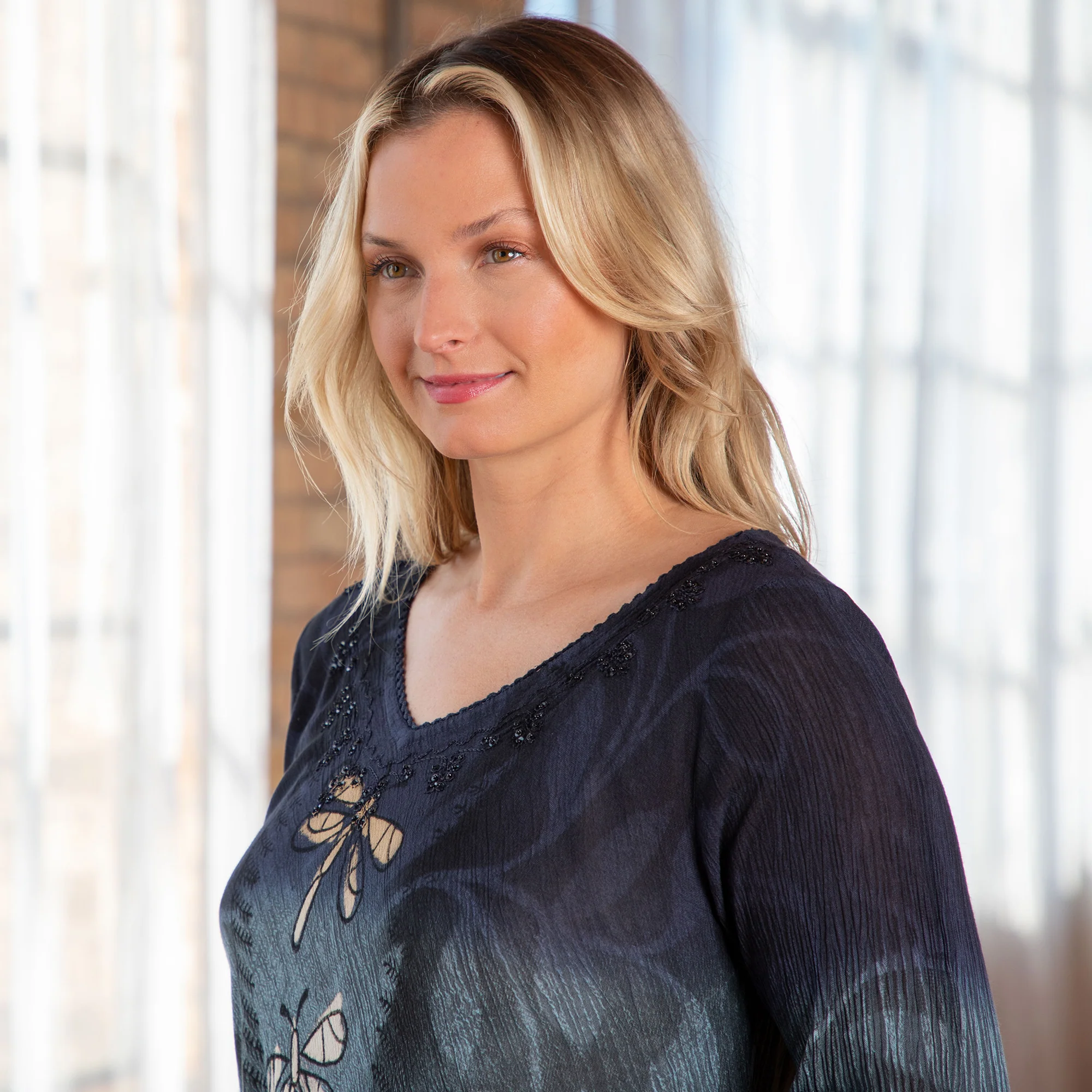 Light Up the Sky Long Sleeve Tunic | Fair Trade - Image 4