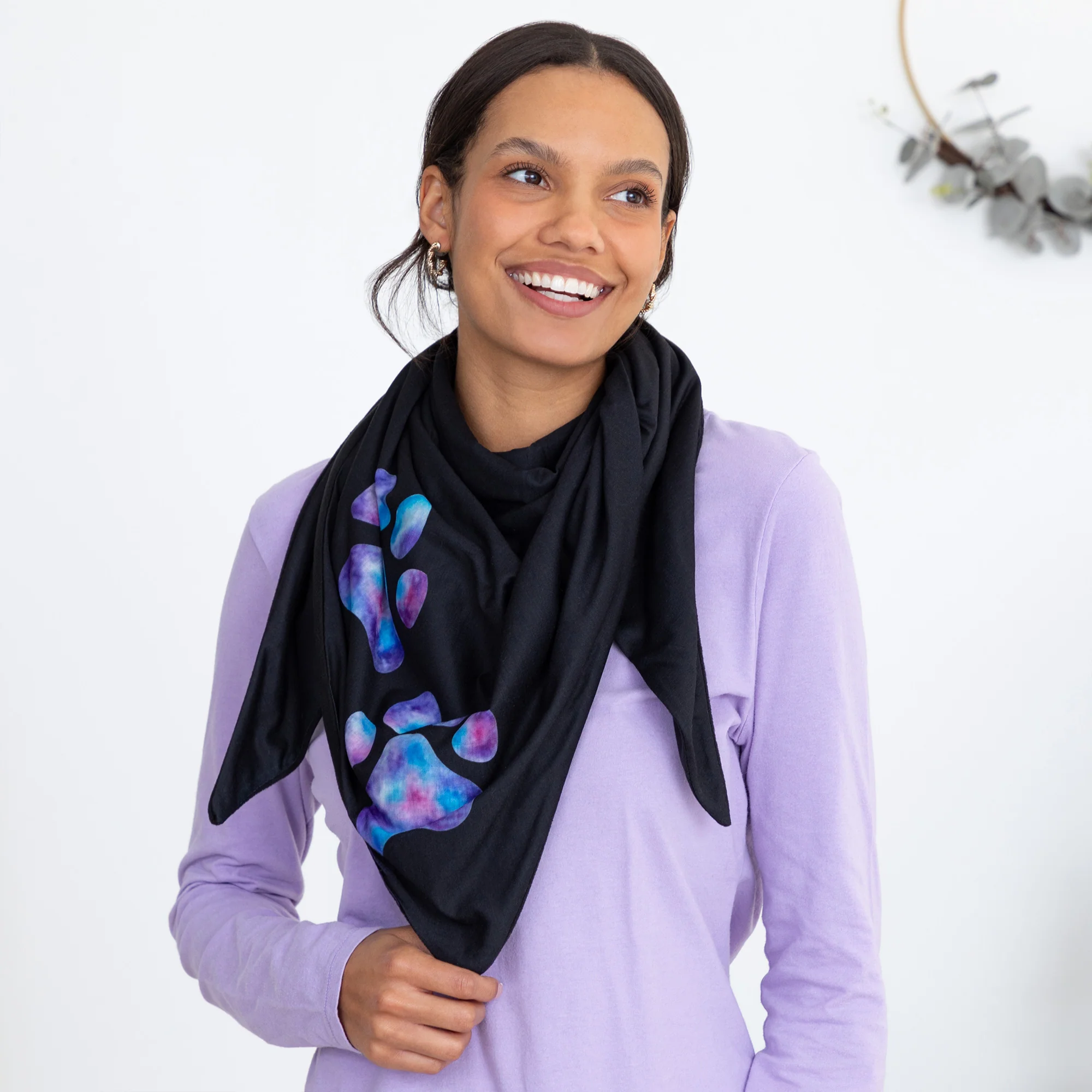 Fleece Lined Oversized Bandana Scarf - Image 12