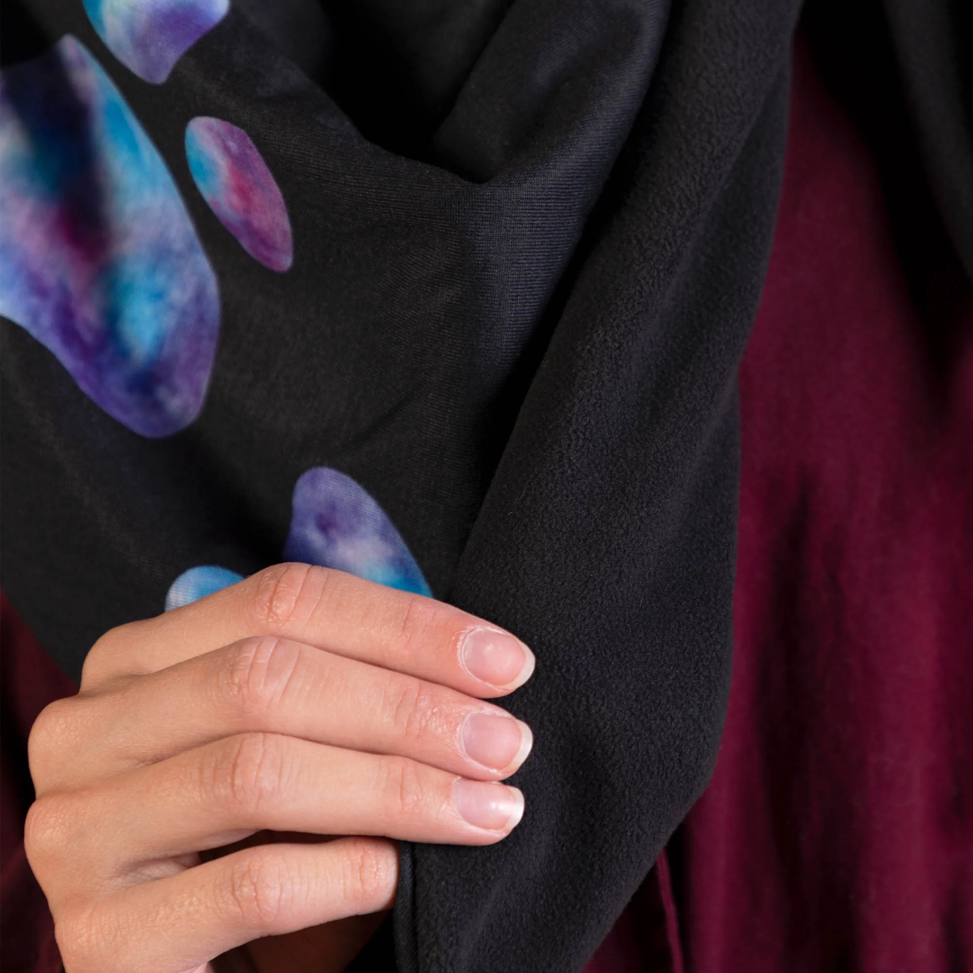 Fleece Lined Oversized Bandana Scarf - Image 14