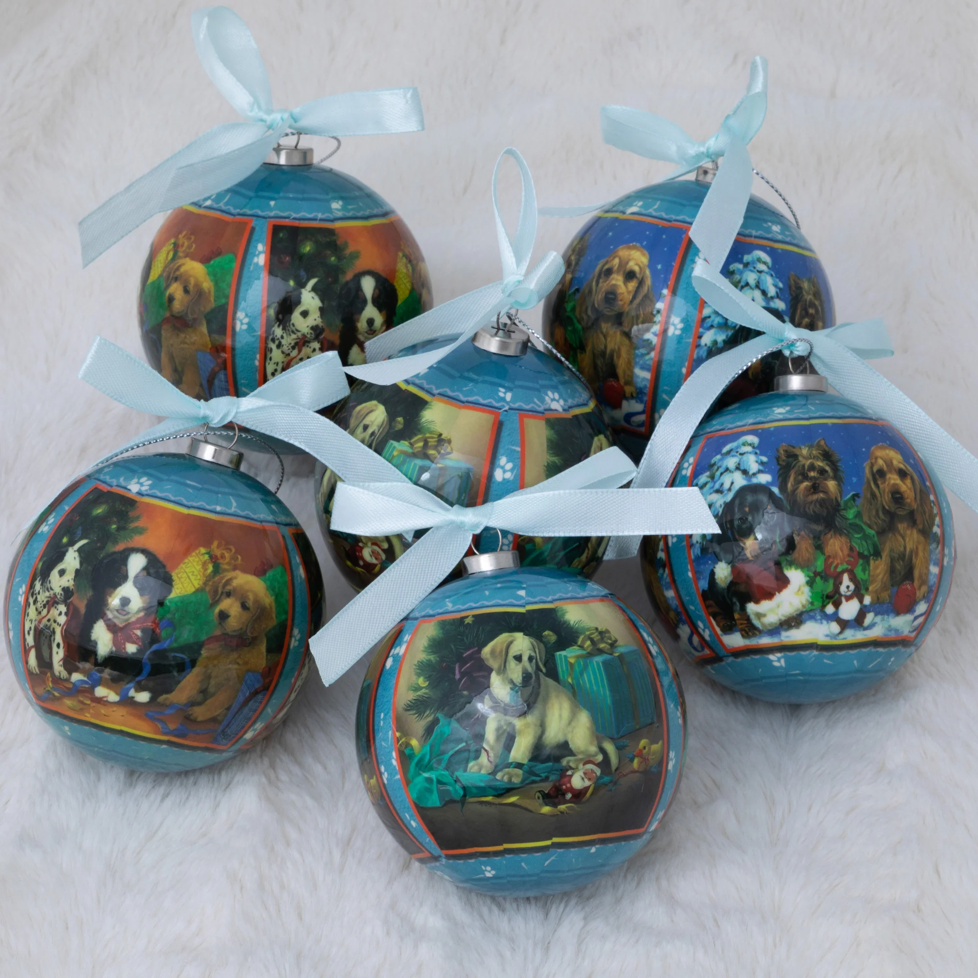 Precious Pets Shatterproof Christmas Ornaments - Set of 6 - Image 5
