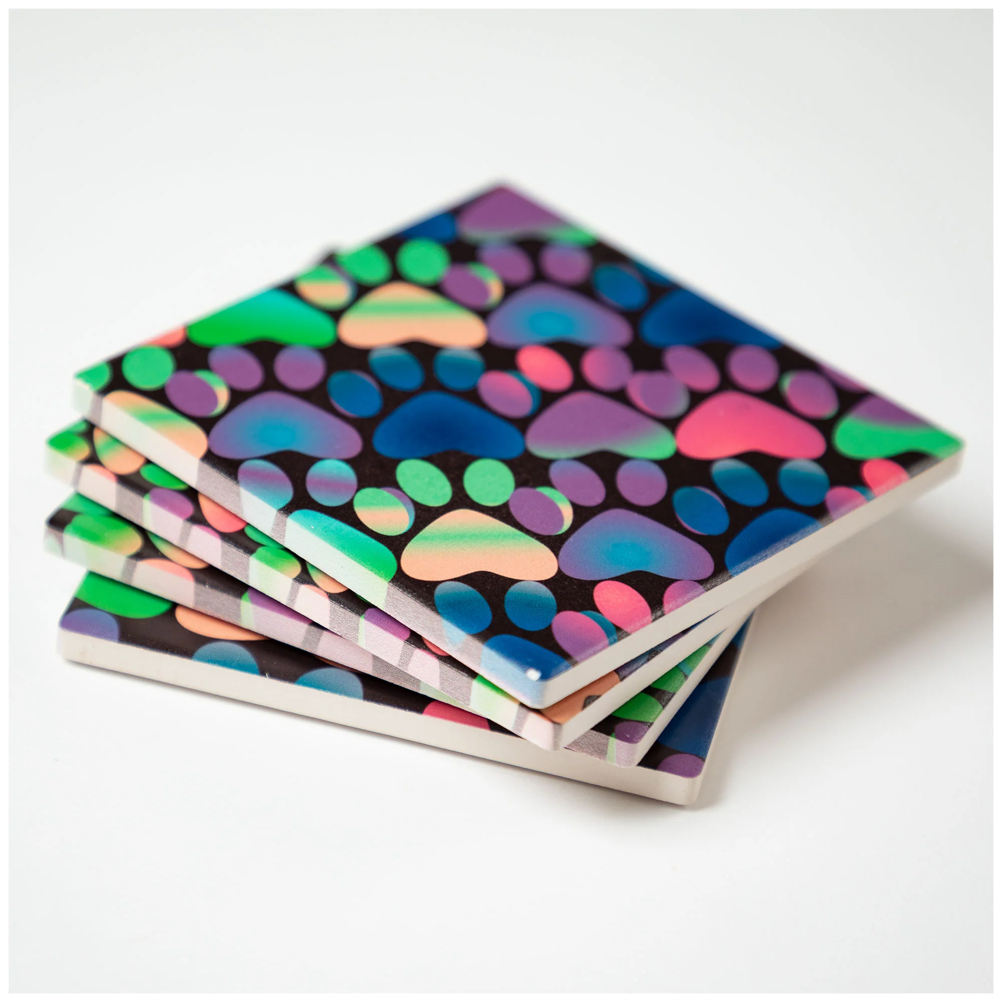 Paw Print Coaster - Set of 4 - Image 10