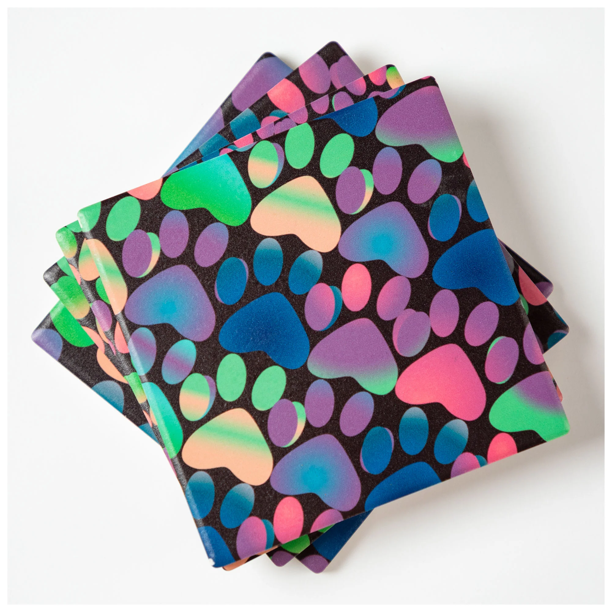 Paw Print Coaster - Set of 4 - Image 11