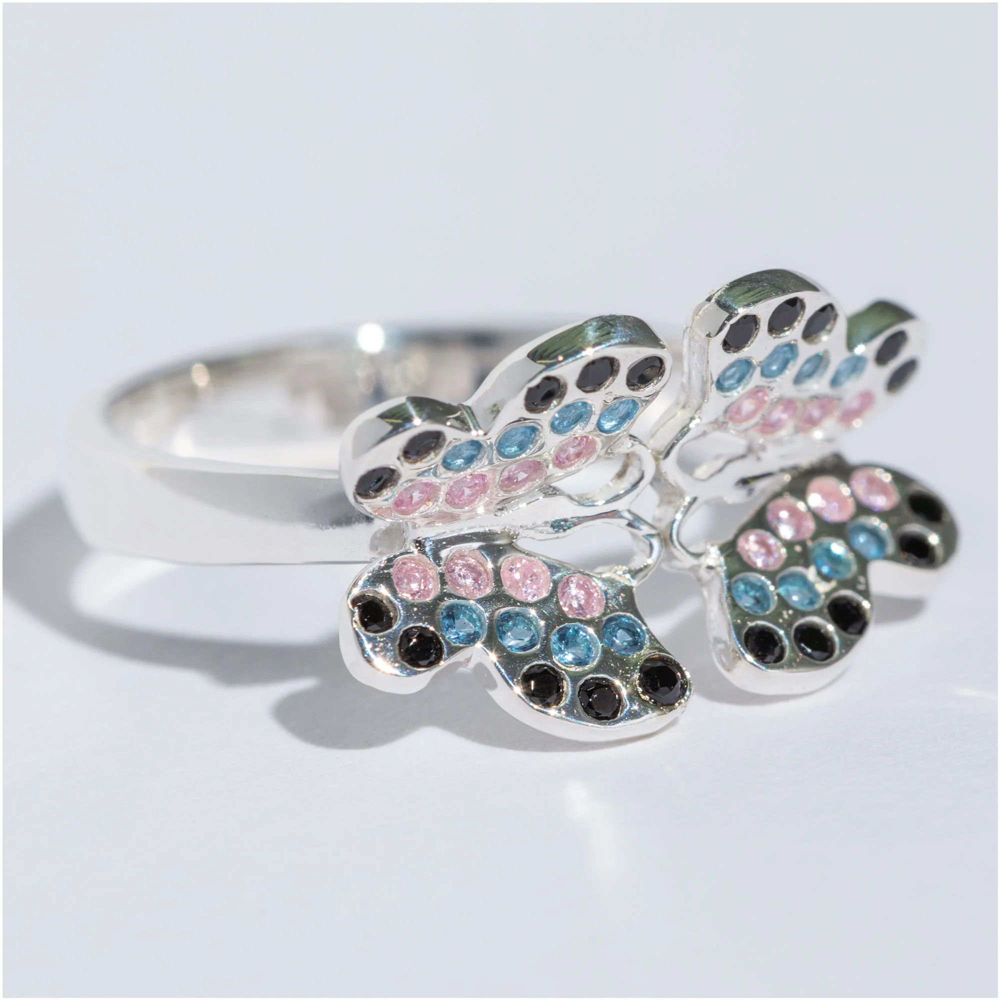 Dazzling Butterflies Sterling Toe Ring - Image 4
