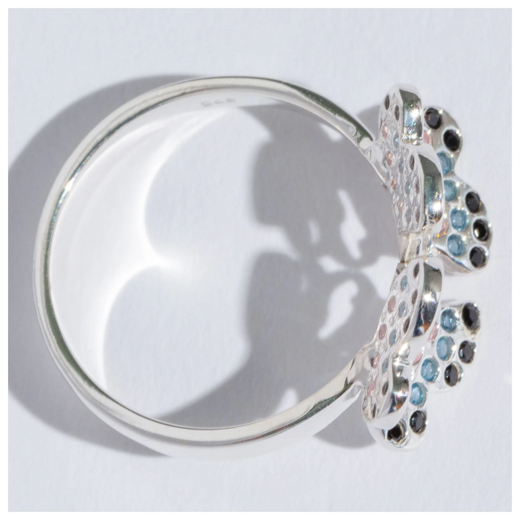 Dazzling Butterflies Sterling Toe Ring - Image 5