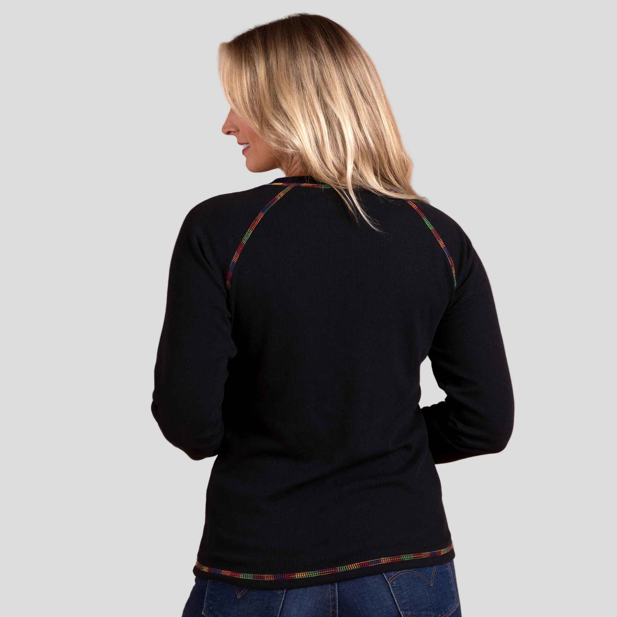 Paint & Paws Rainbow Stitch Thermal Top - Image 11