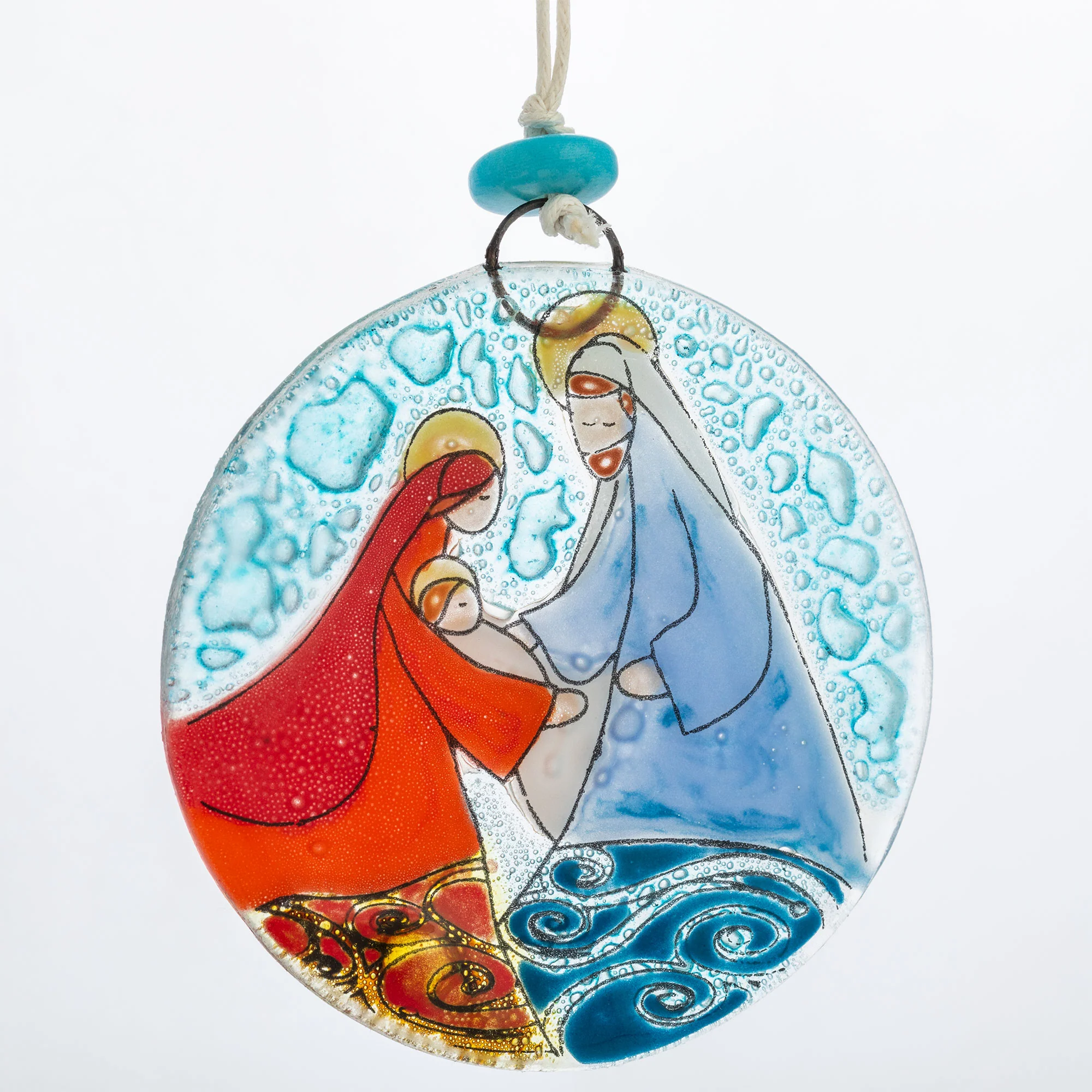 Nativity Recycled Glass Ornament - Image 2