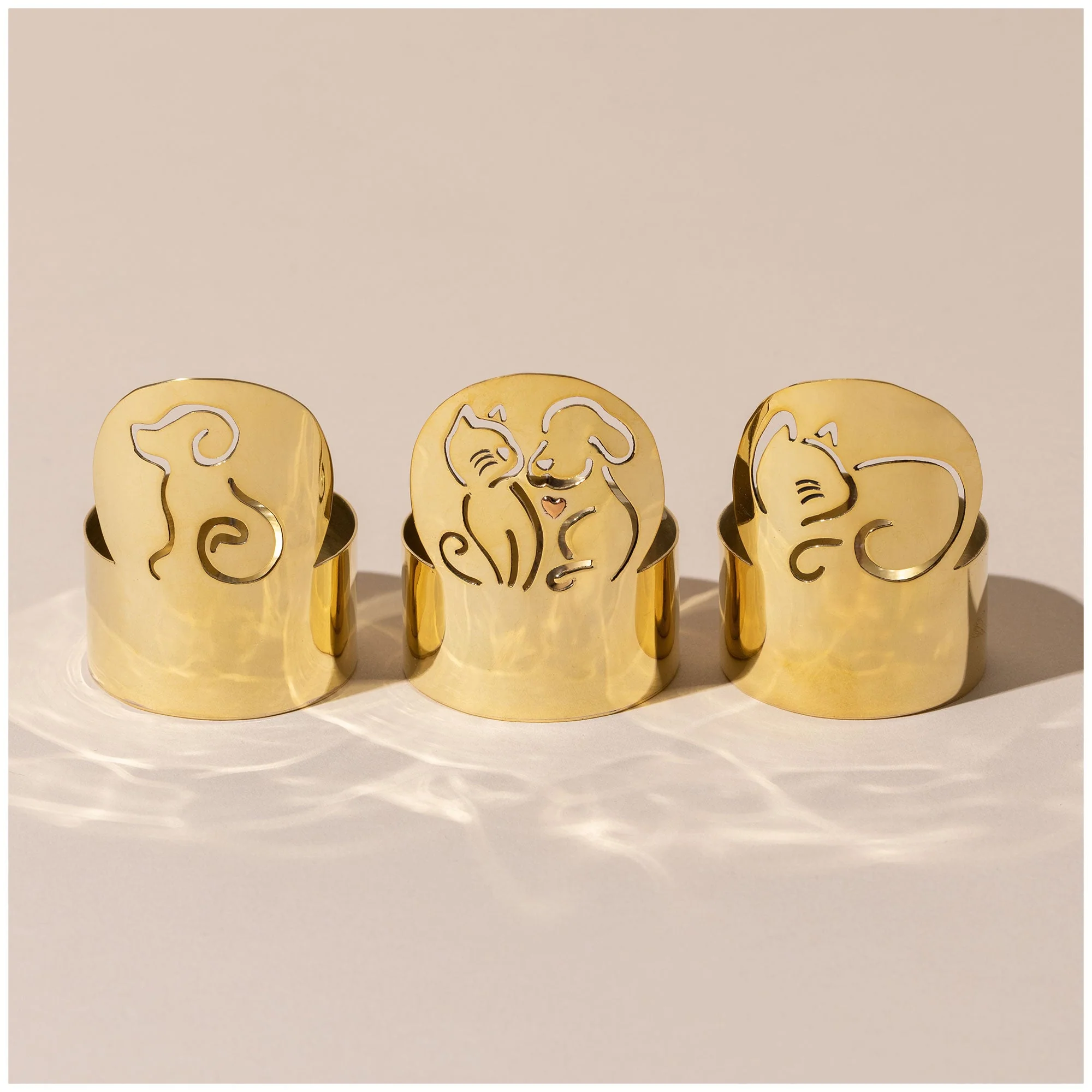 Pet Love Mixed Metal Candle Holder - Image 5