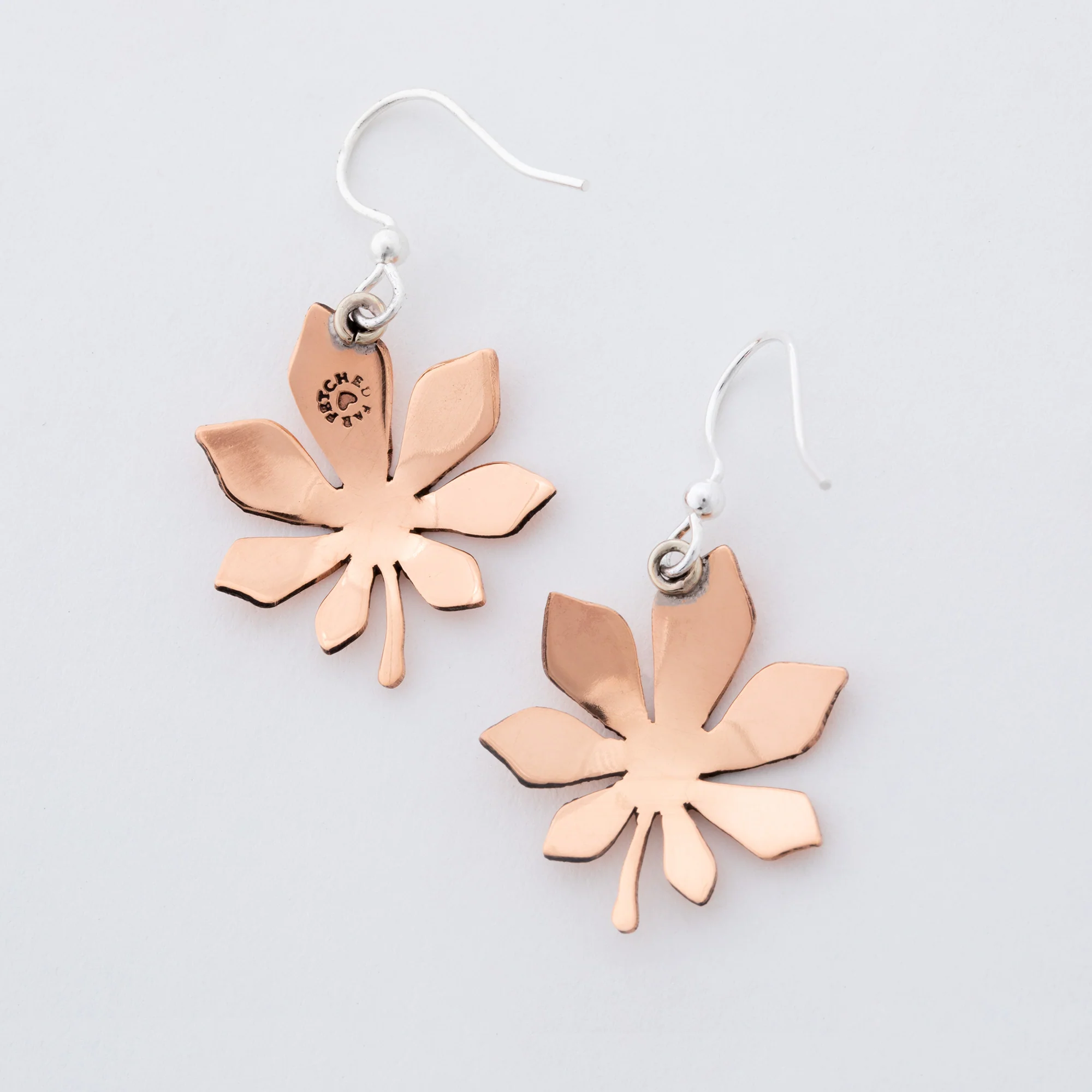 Falling Leaves Mixed Metal Earrings - Image 7