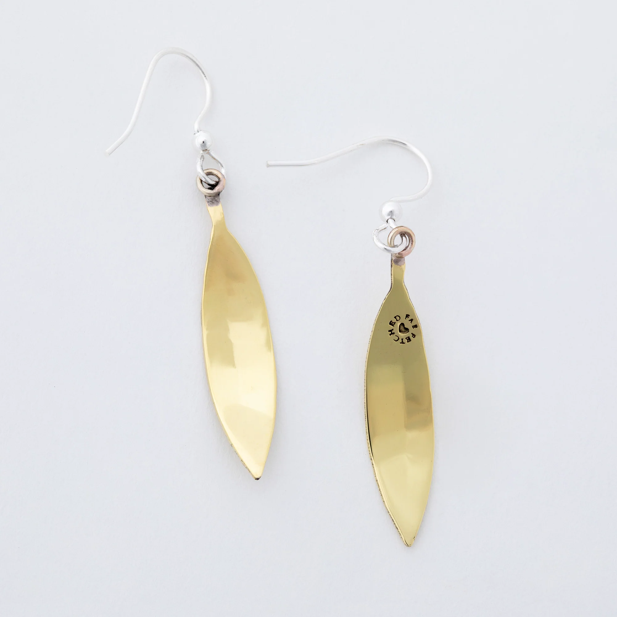 Falling Leaves Mixed Metal Earrings - Image 9