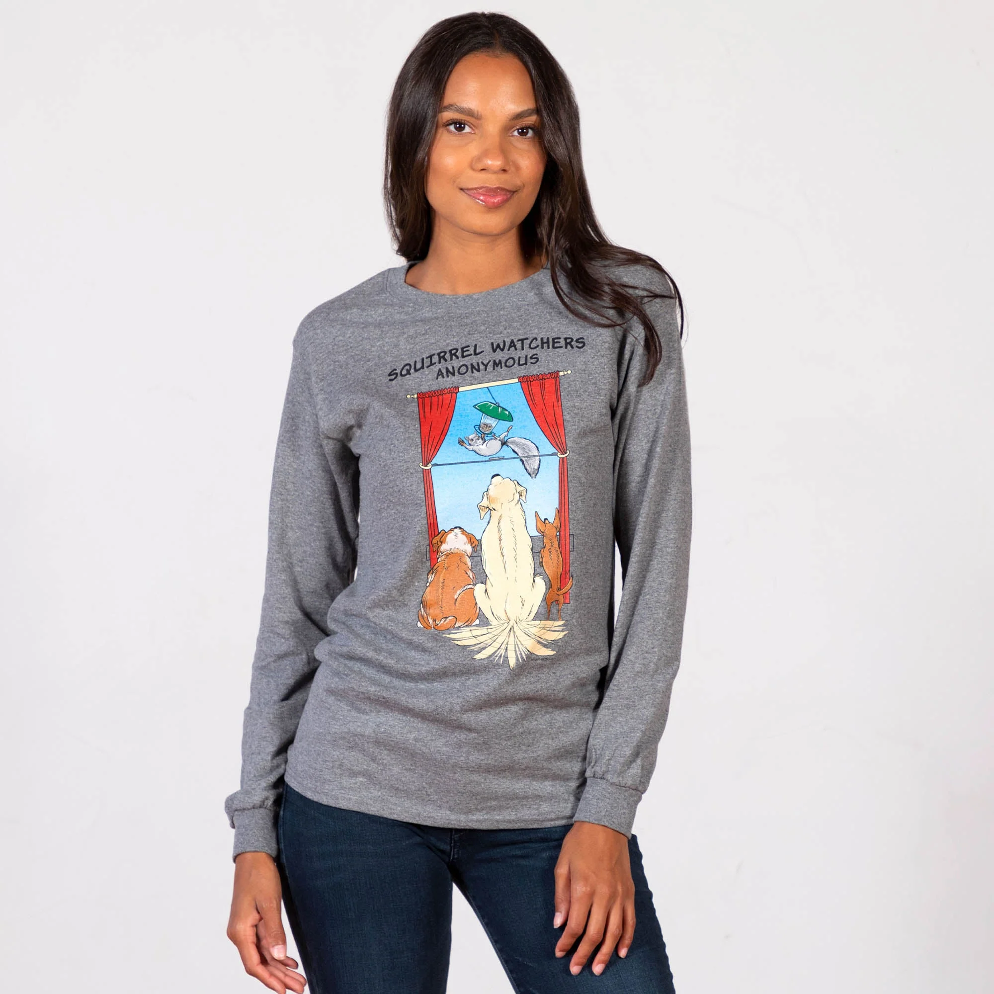 Squirrel Watchers Anonymous Long Sleeve T-Shirt - Image 6
