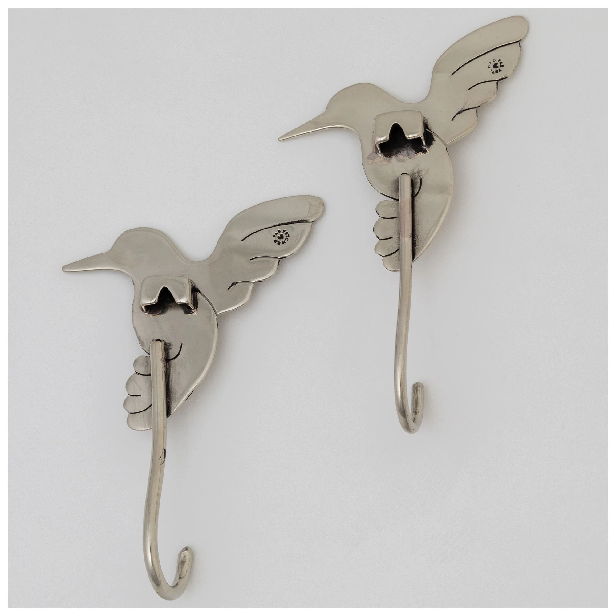 Flying Hummingbirds Mixed Metal Hook - Set of 2 - Image 2
