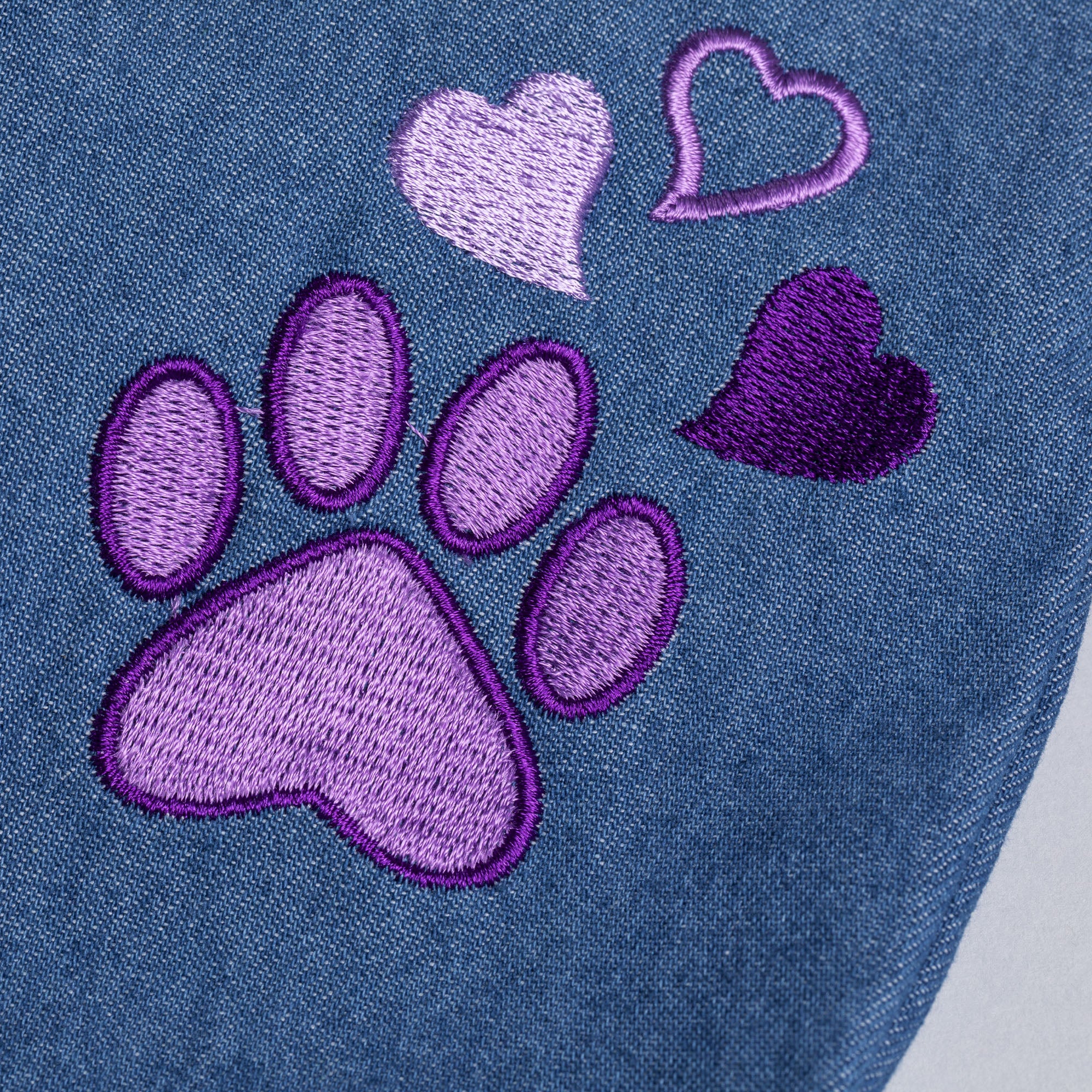 Denim Paw Print Capri Pants - Image 2