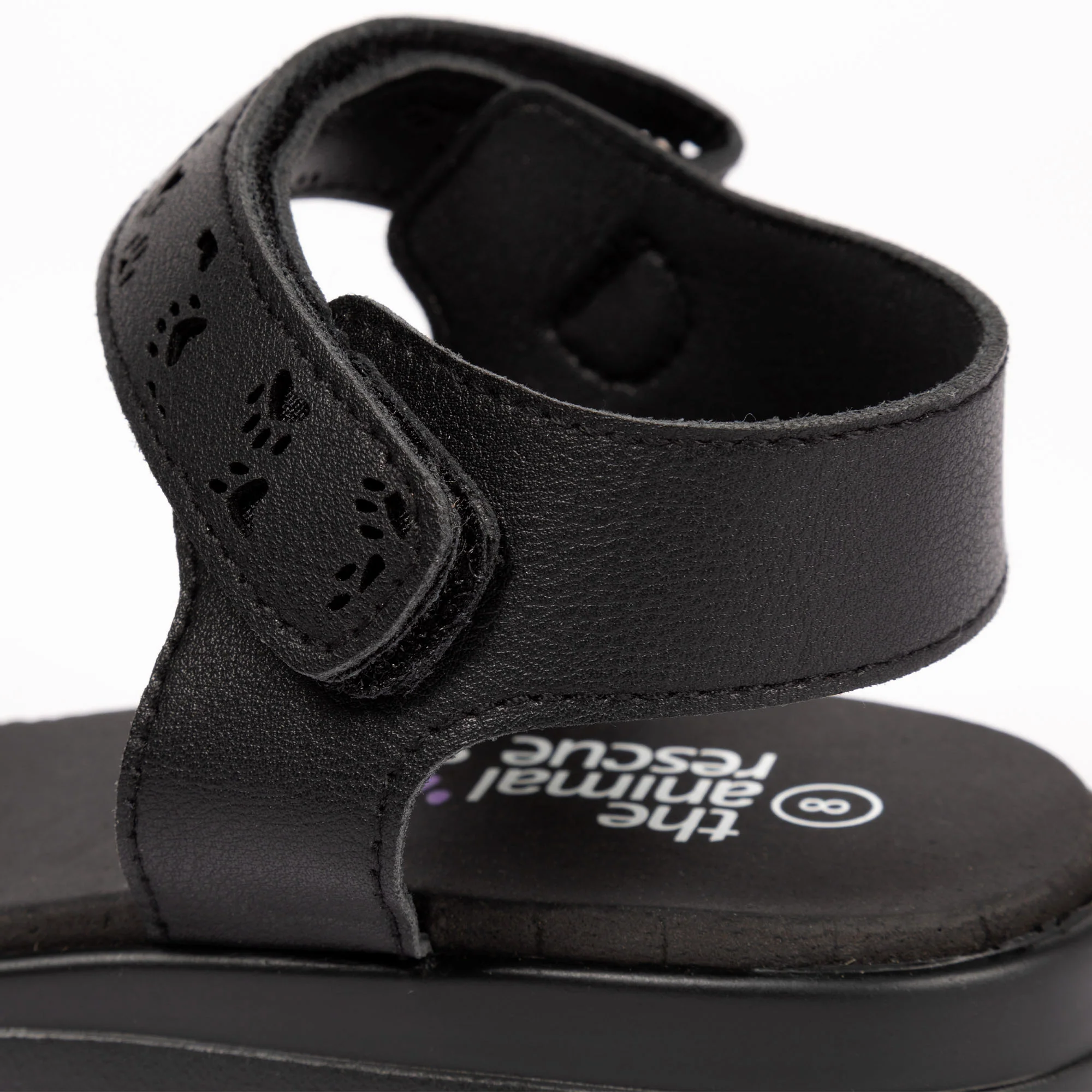 Paw Print Faux Leather Strap Sandals - Image 5
