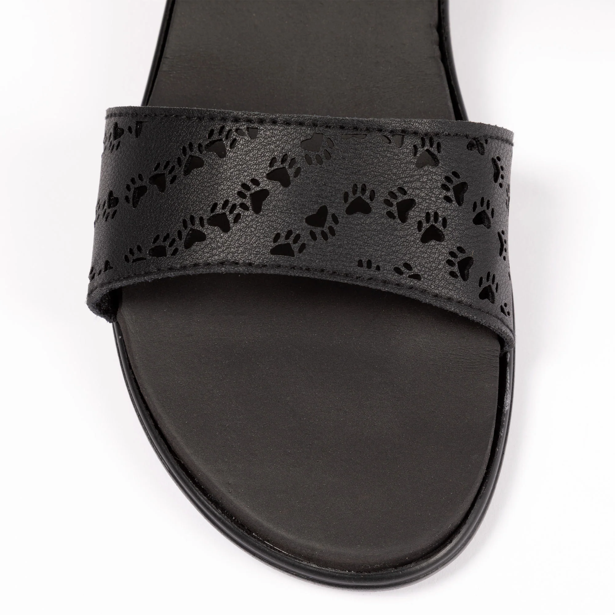 Paw Print Faux Leather Strap Sandals - Image 6