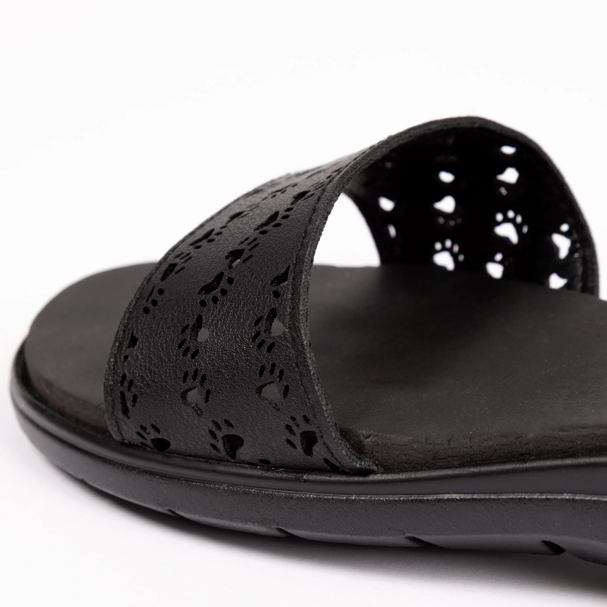 Paw Print Faux Leather Strap Sandals - Image 7