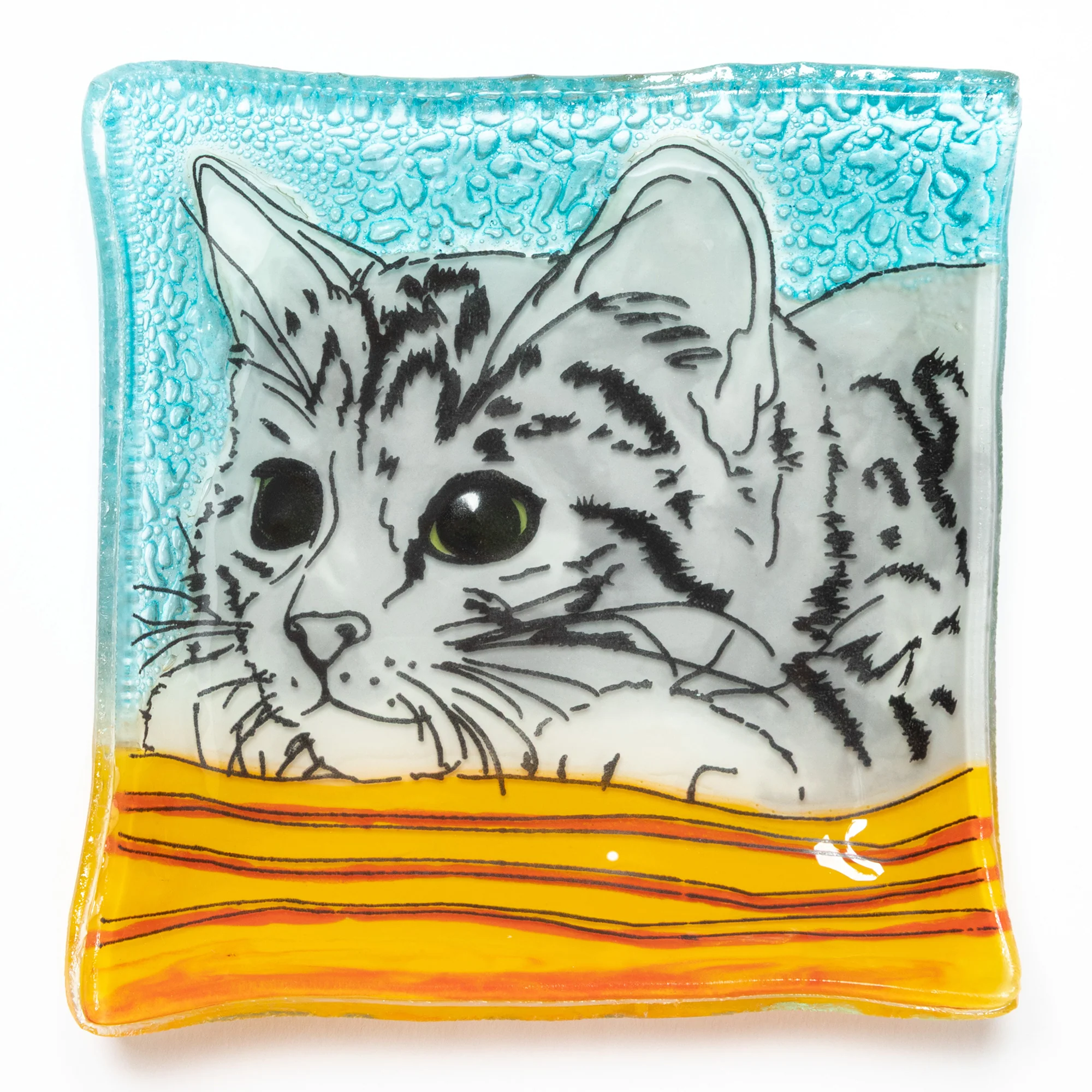 Hand Painted Recycled Glass Dish - Image 13