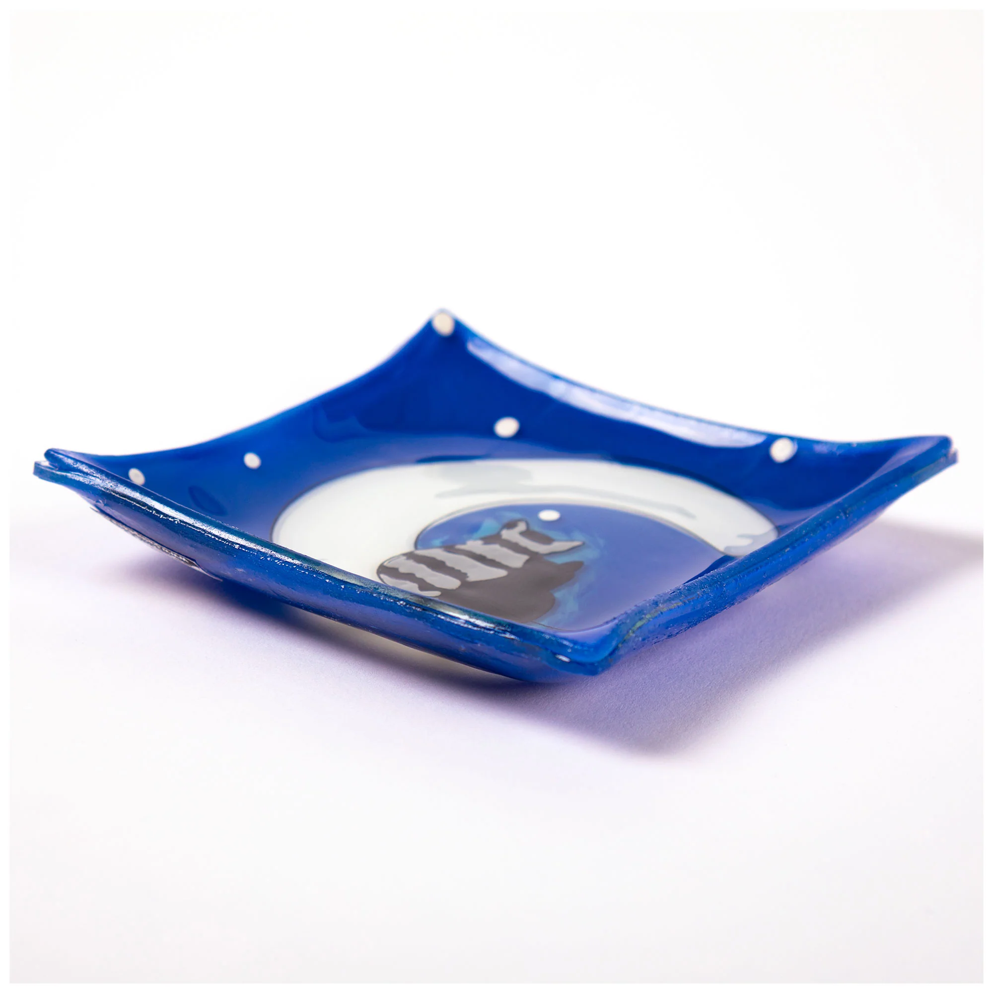 Hand Painted Recycled Glass Dish - Image 15