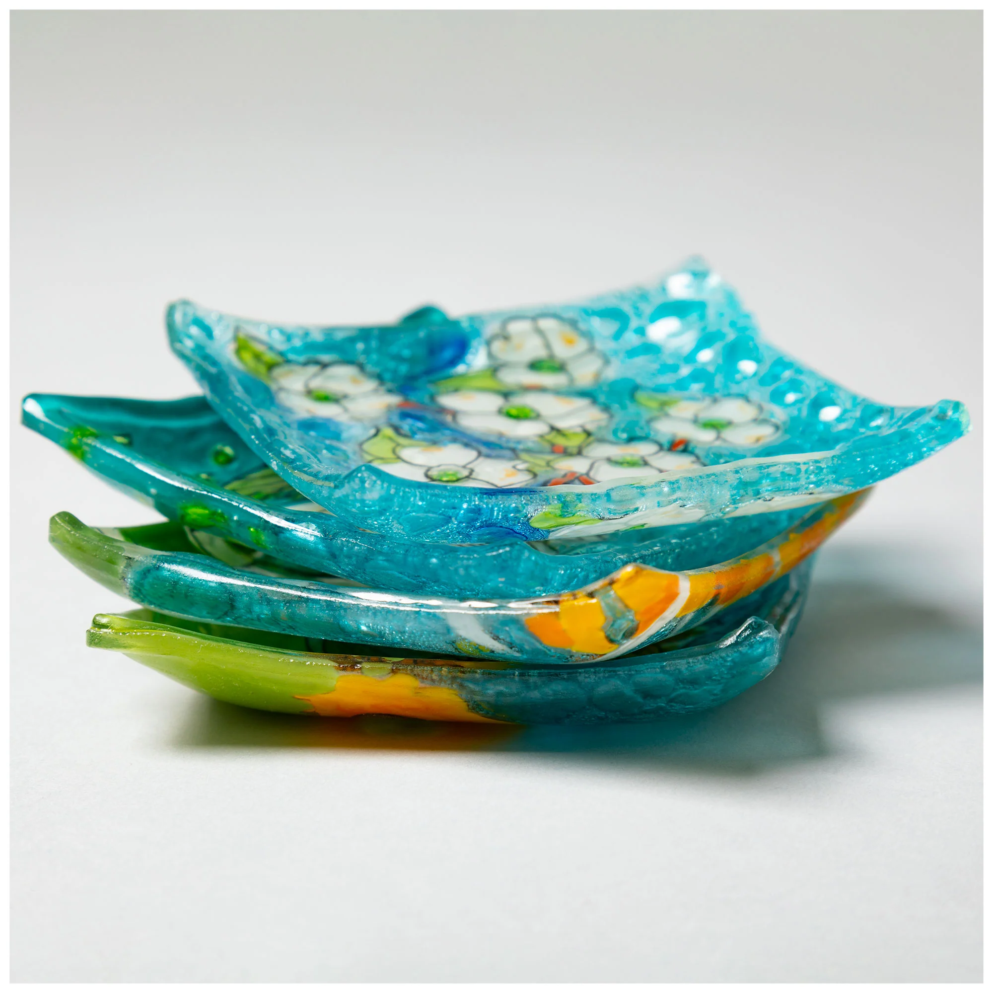 Hand Painted Recycled Glass Dish - Image 2