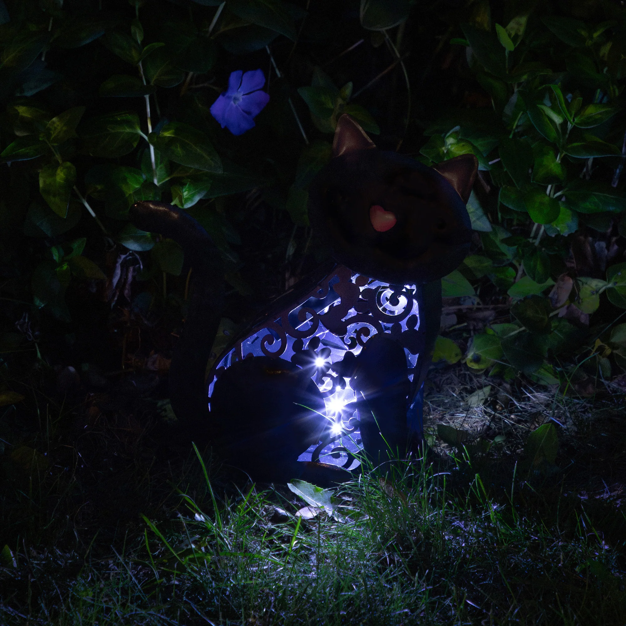Pet Metal Solar Light Statue - Image 2