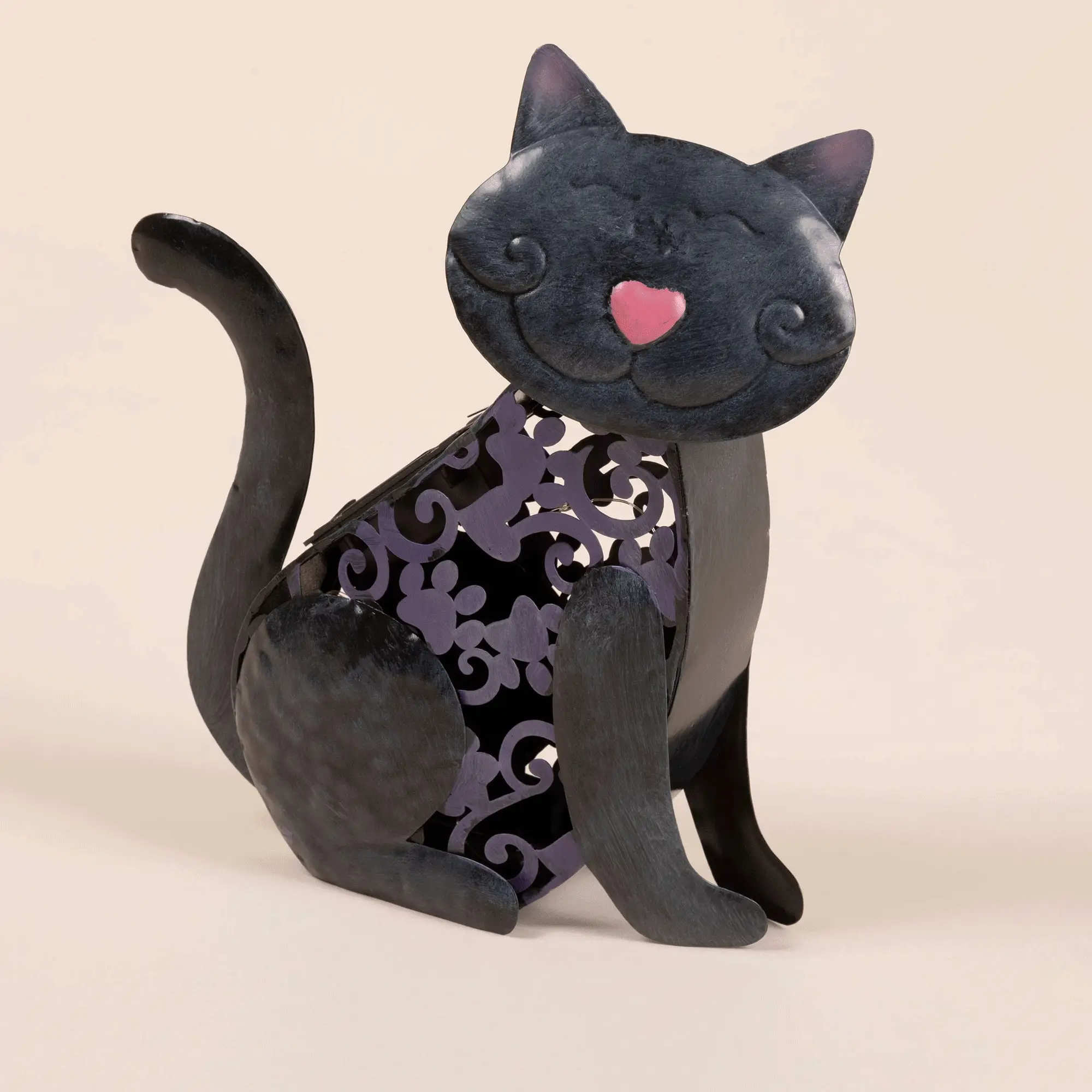 Pet Metal Solar Light Statue - Image 4