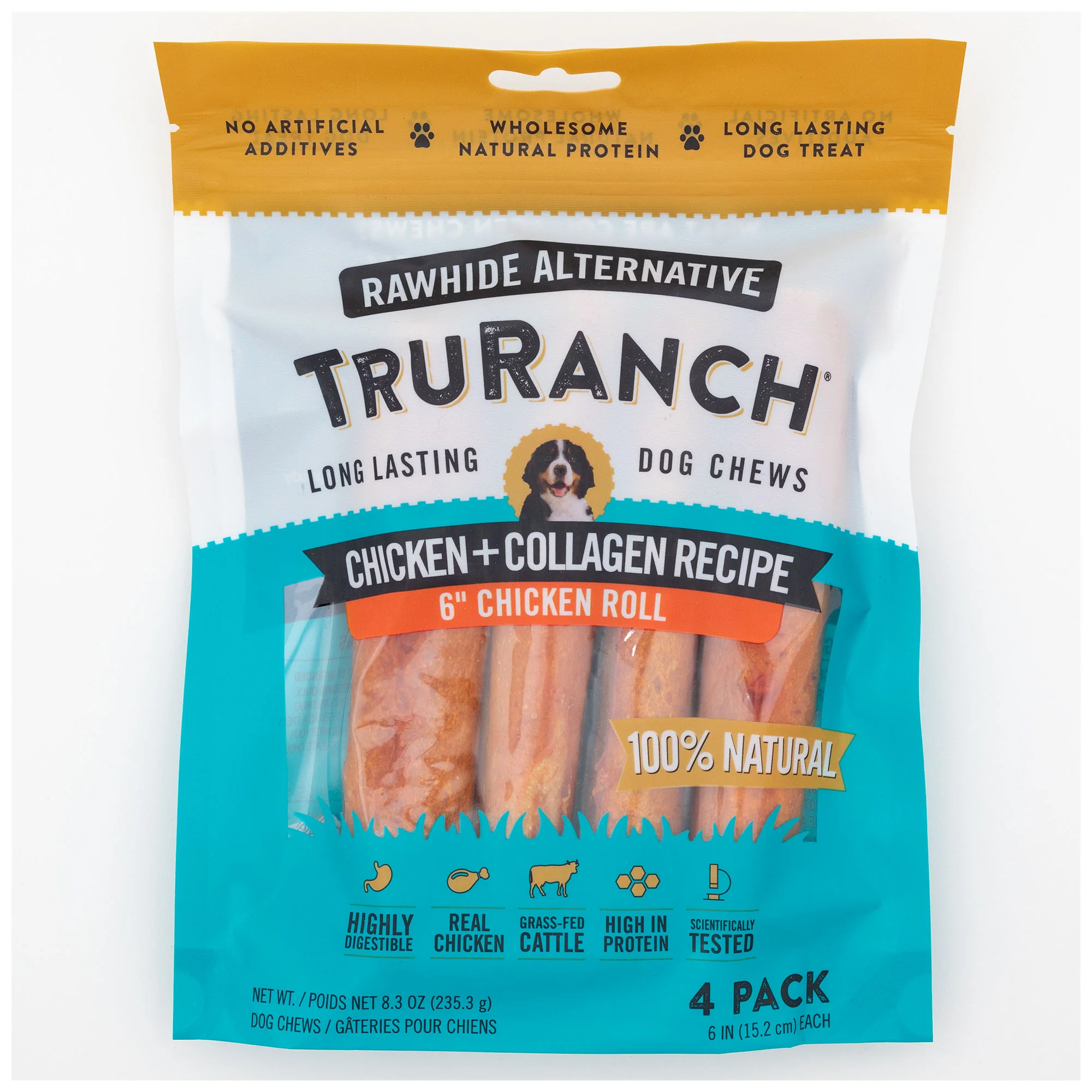 TruRanch&reg; 6-inch Collagen Roll - 4 Pack - Image 5