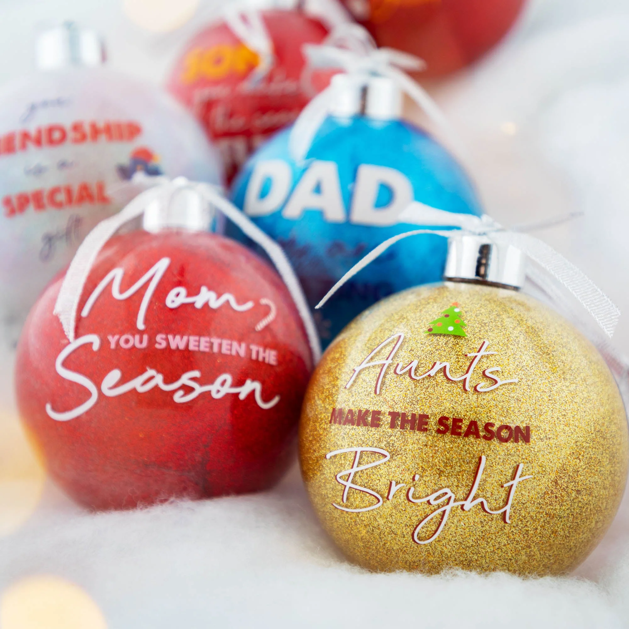 All in the Family Ornament with Holiday Socks - Image 2