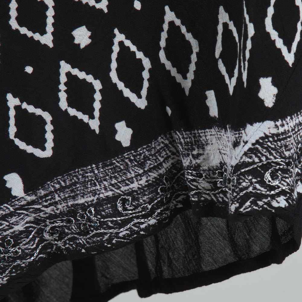 Black & White Print Sleeveless Midi Dress - Image 11