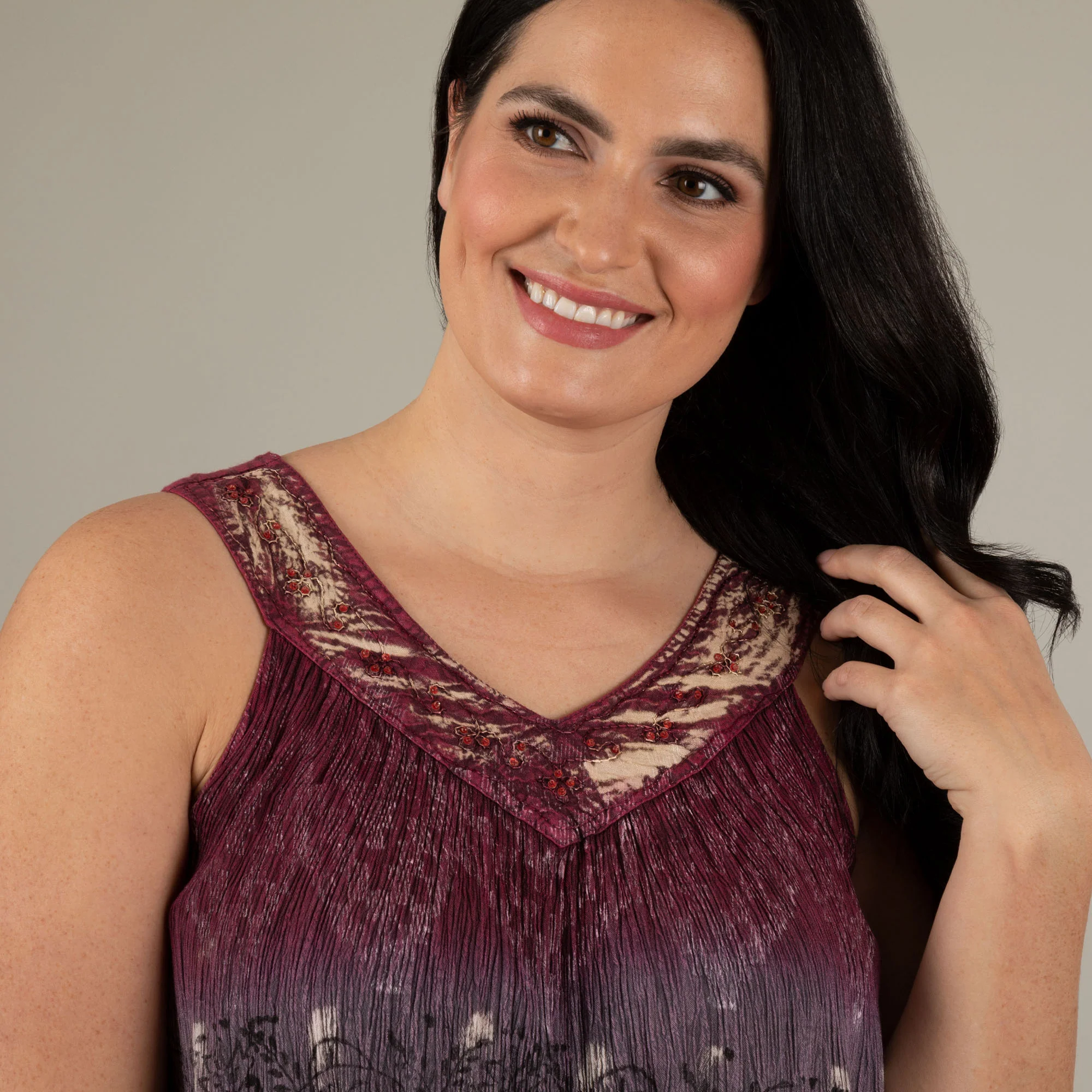 Block Printed Sleeveless Top - Image 10