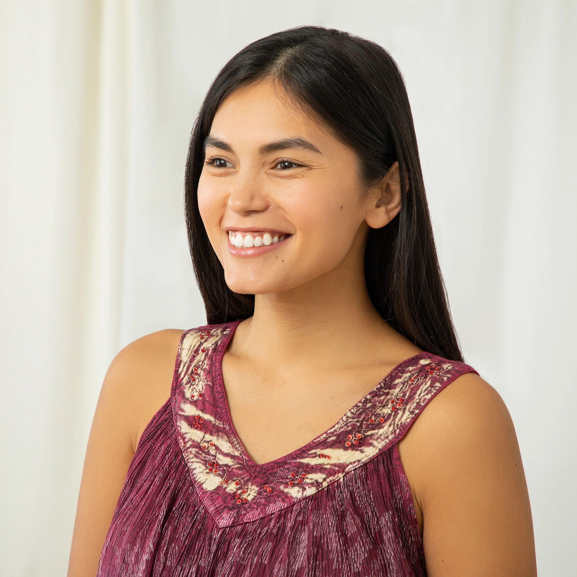 Block Printed Sleeveless Top - Image 3
