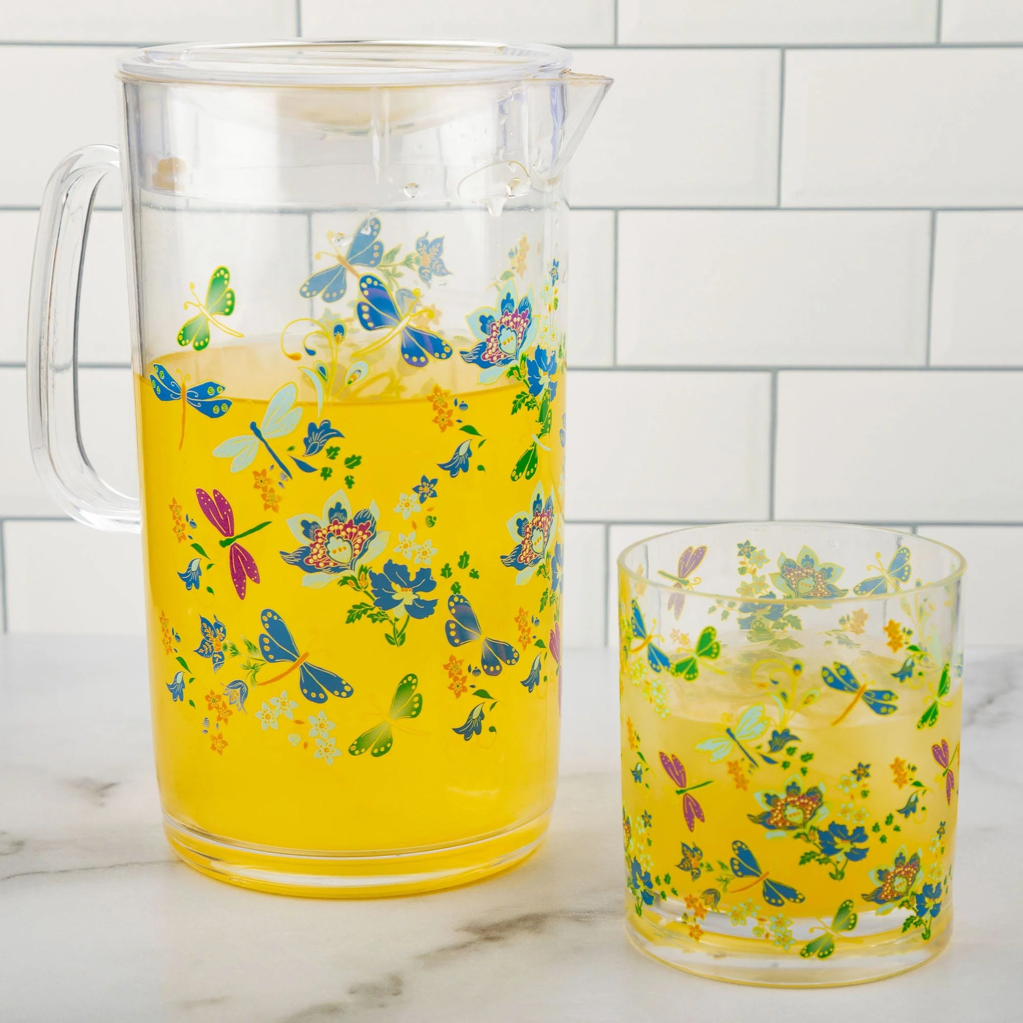 Dragonfly Meadow 64 oz Pitcher & Drinkware Set - Image 10