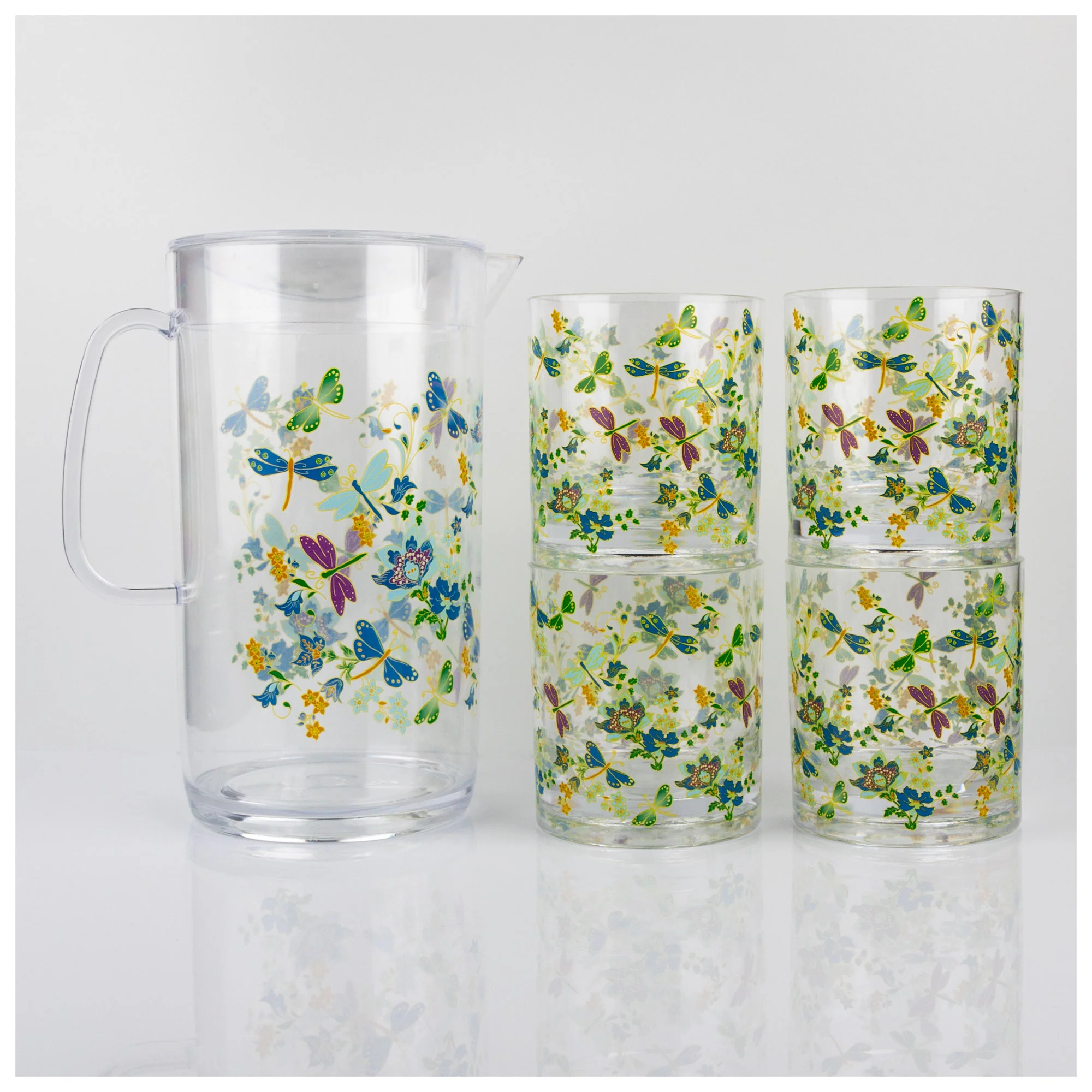 Dragonfly Meadow 64 oz Pitcher & Drinkware Set - Image 9