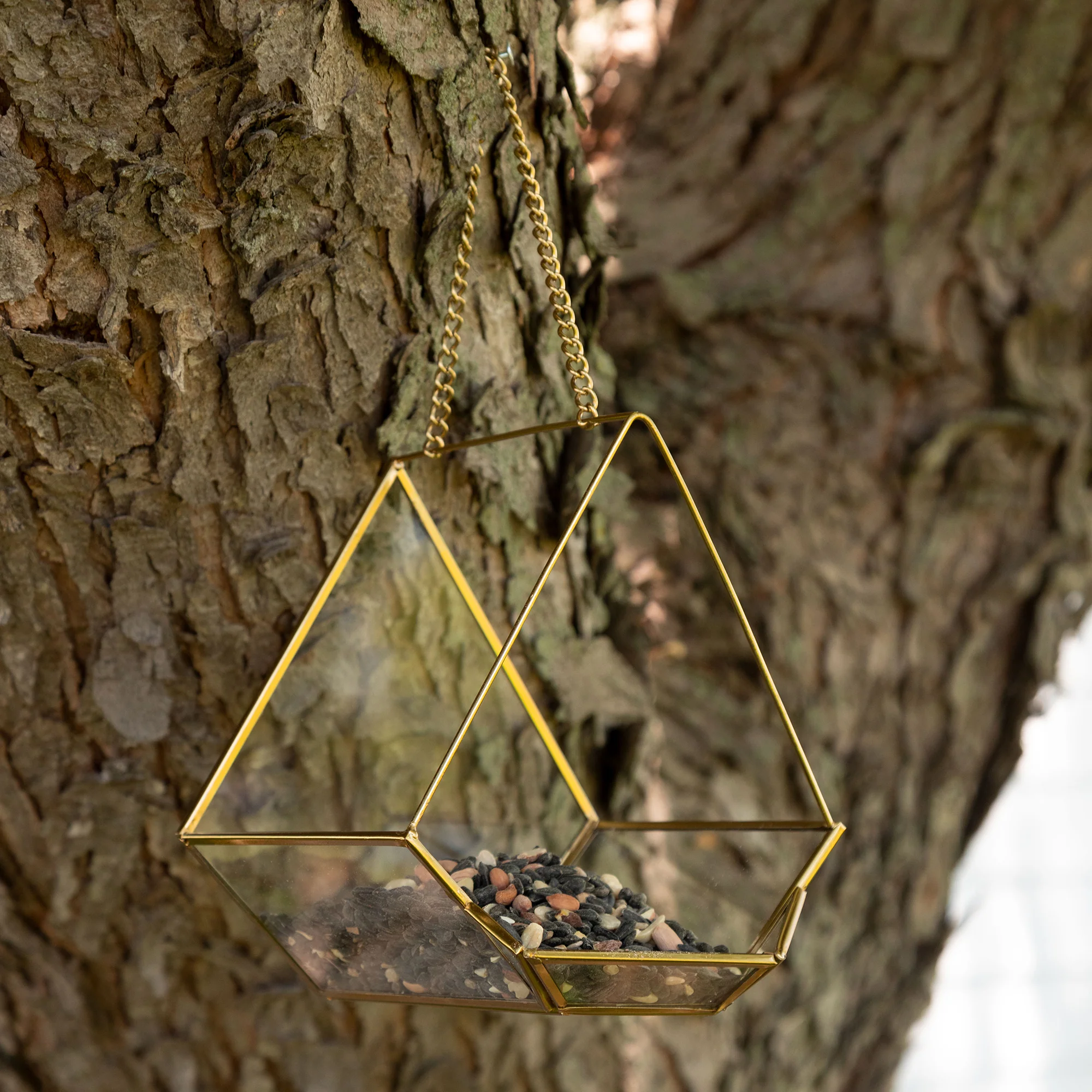 Open Air Glass Bird House - Image 3
